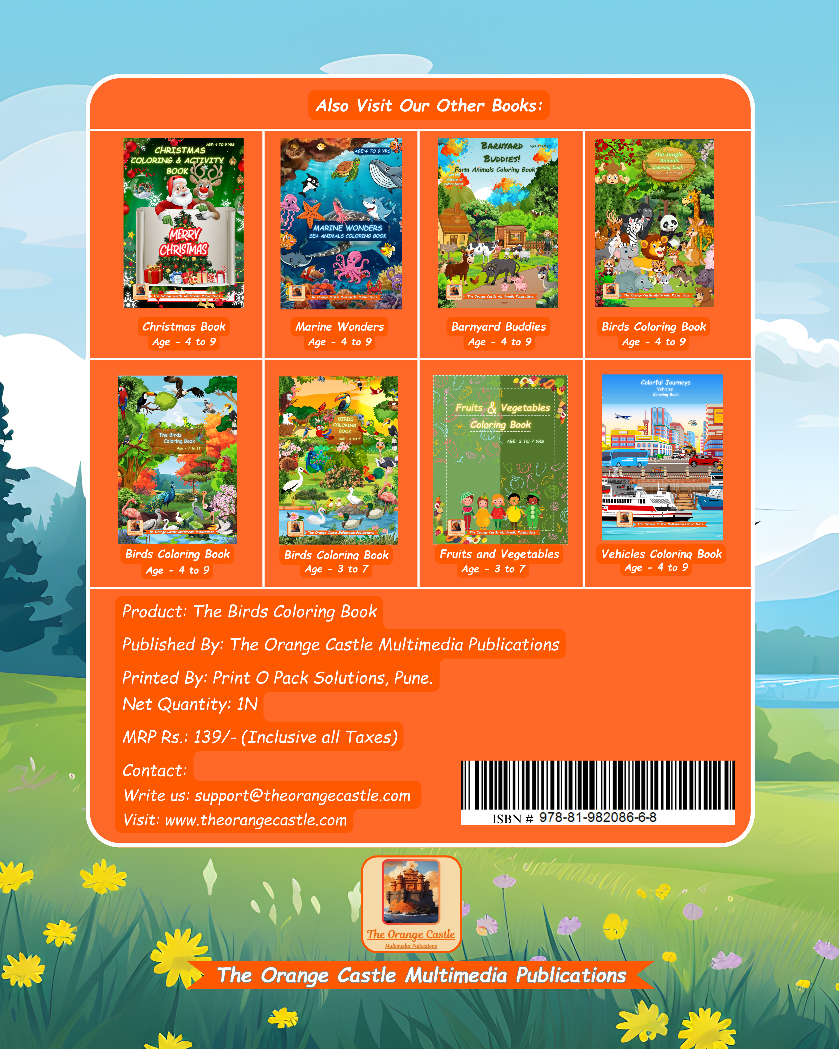 The Birds Coloring eBook (PDF format)