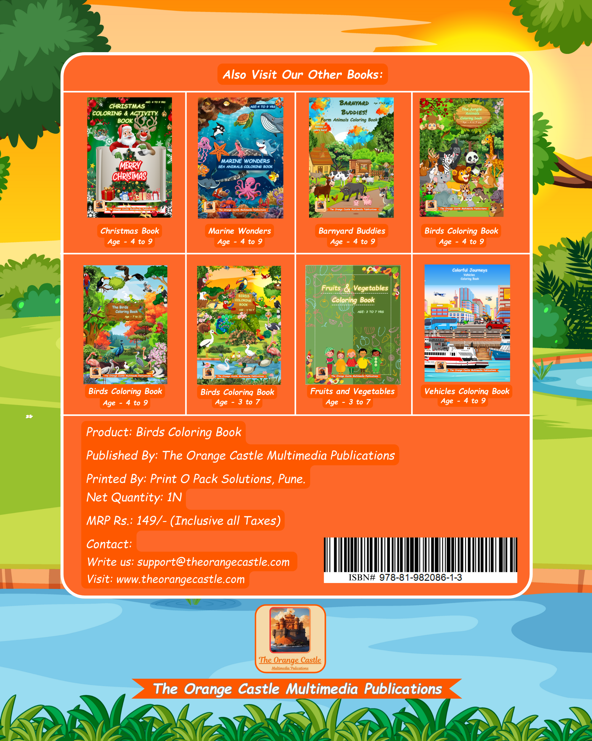 Birds Coloring and Activity eBook (PDF Format) 
