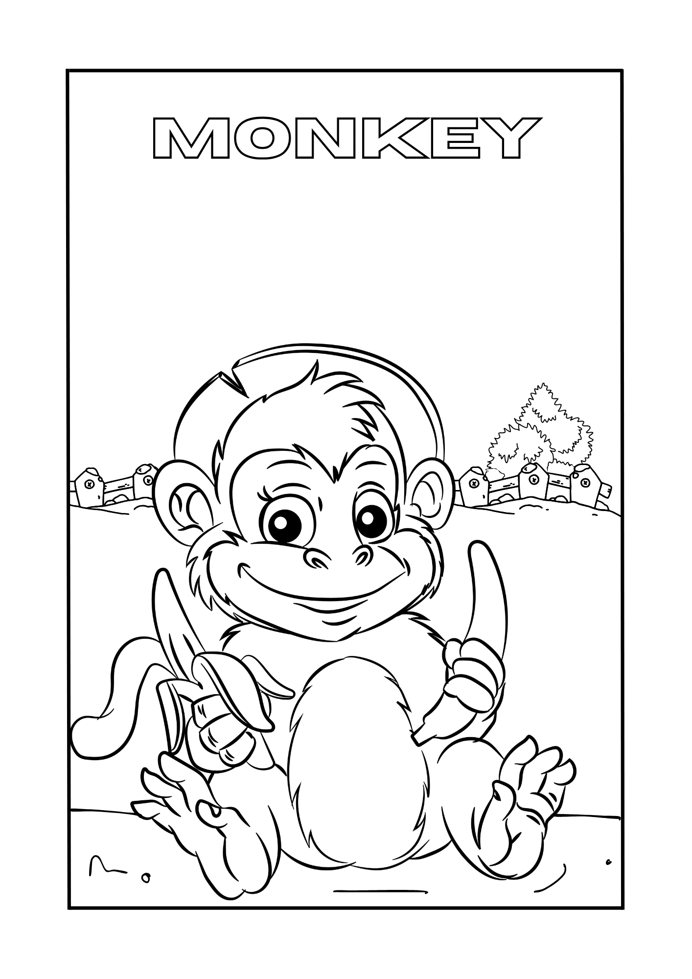 The Jungle Animals Coloring Book