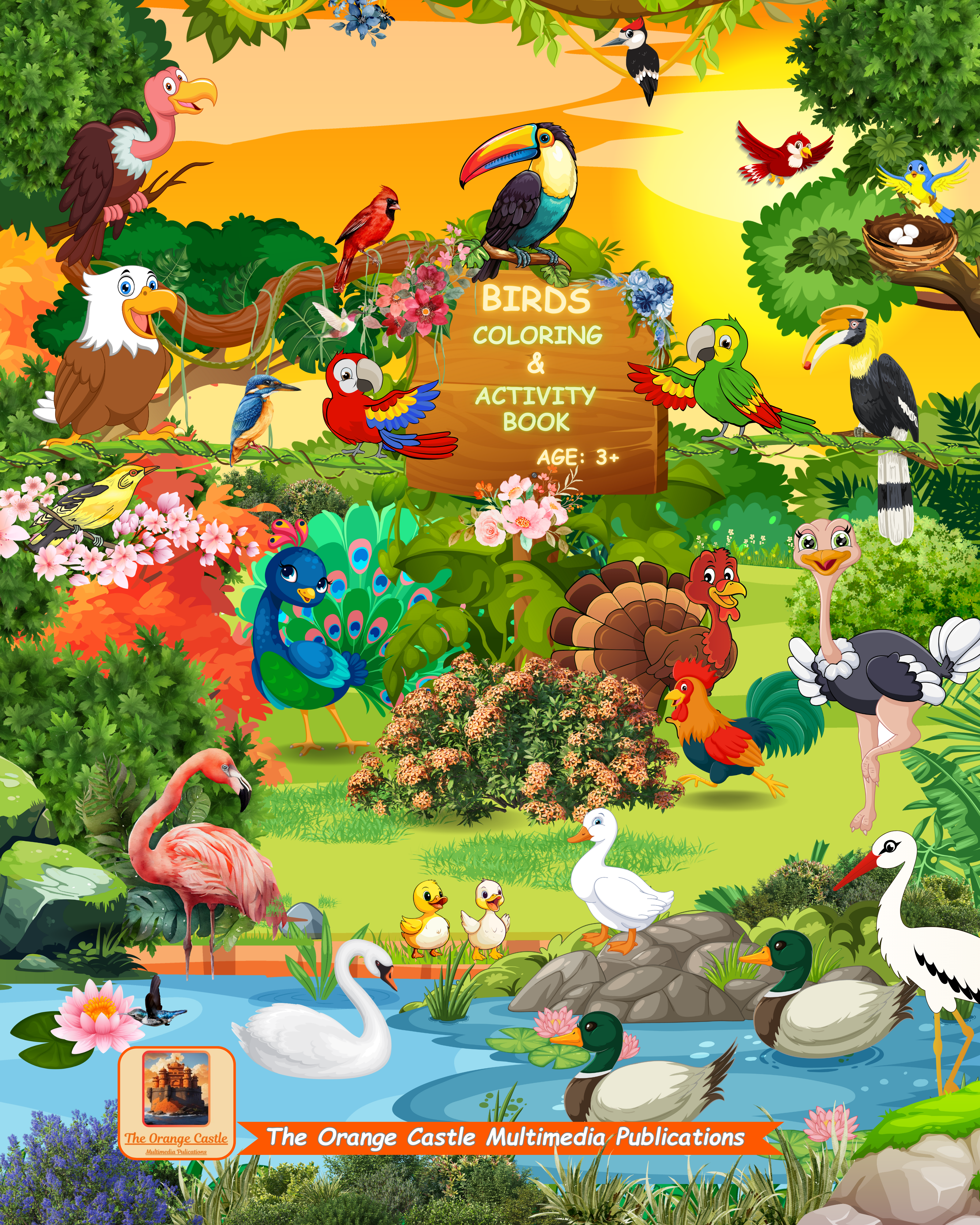 Birds Coloring and Activity Book 