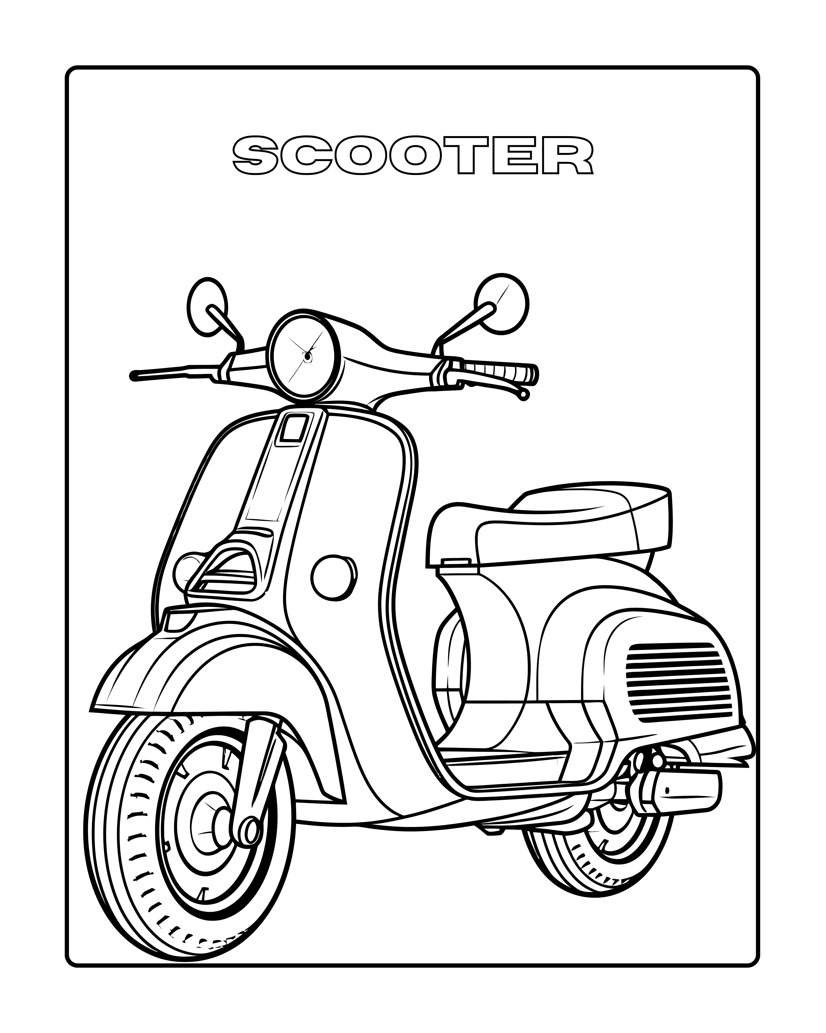 Colorful Journeys - Vehicles Coloring Book