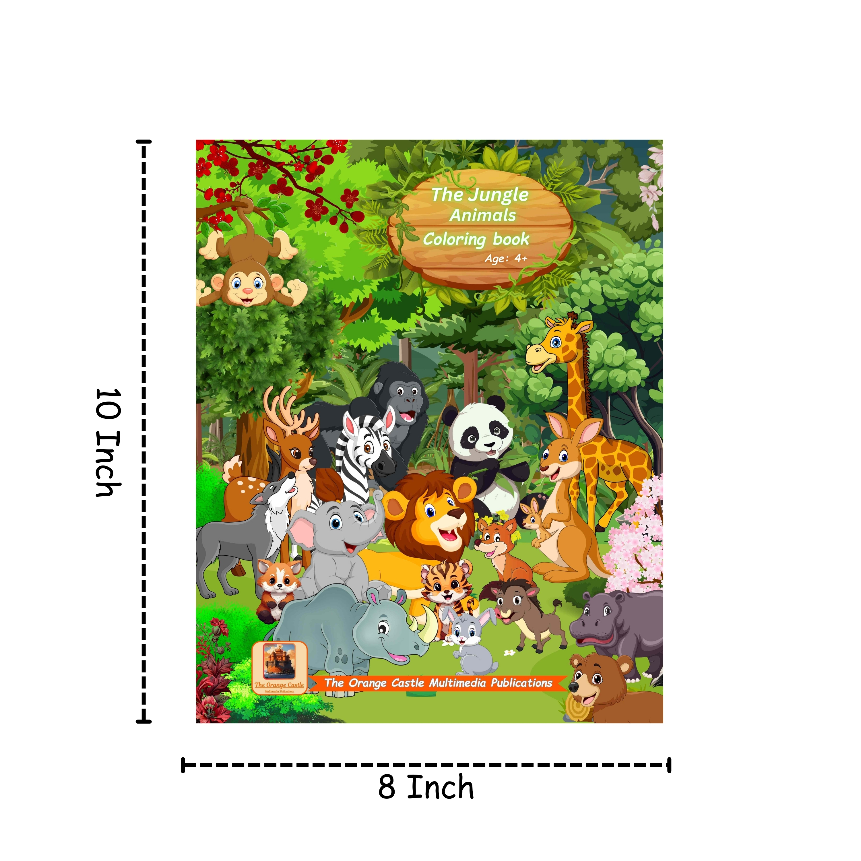 The Jungle Animals Coloring Book