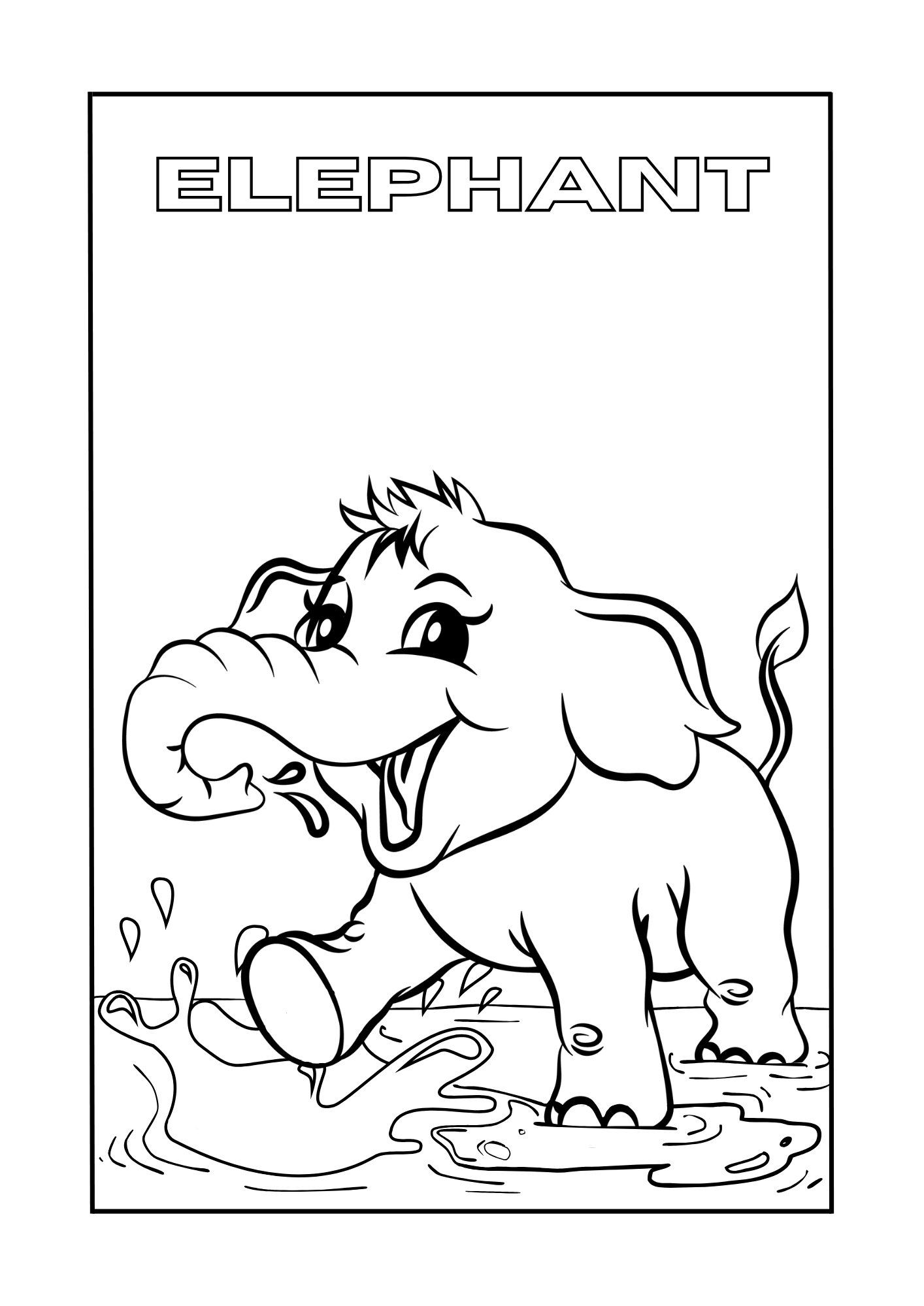 The Jungle Animals Coloring Book
