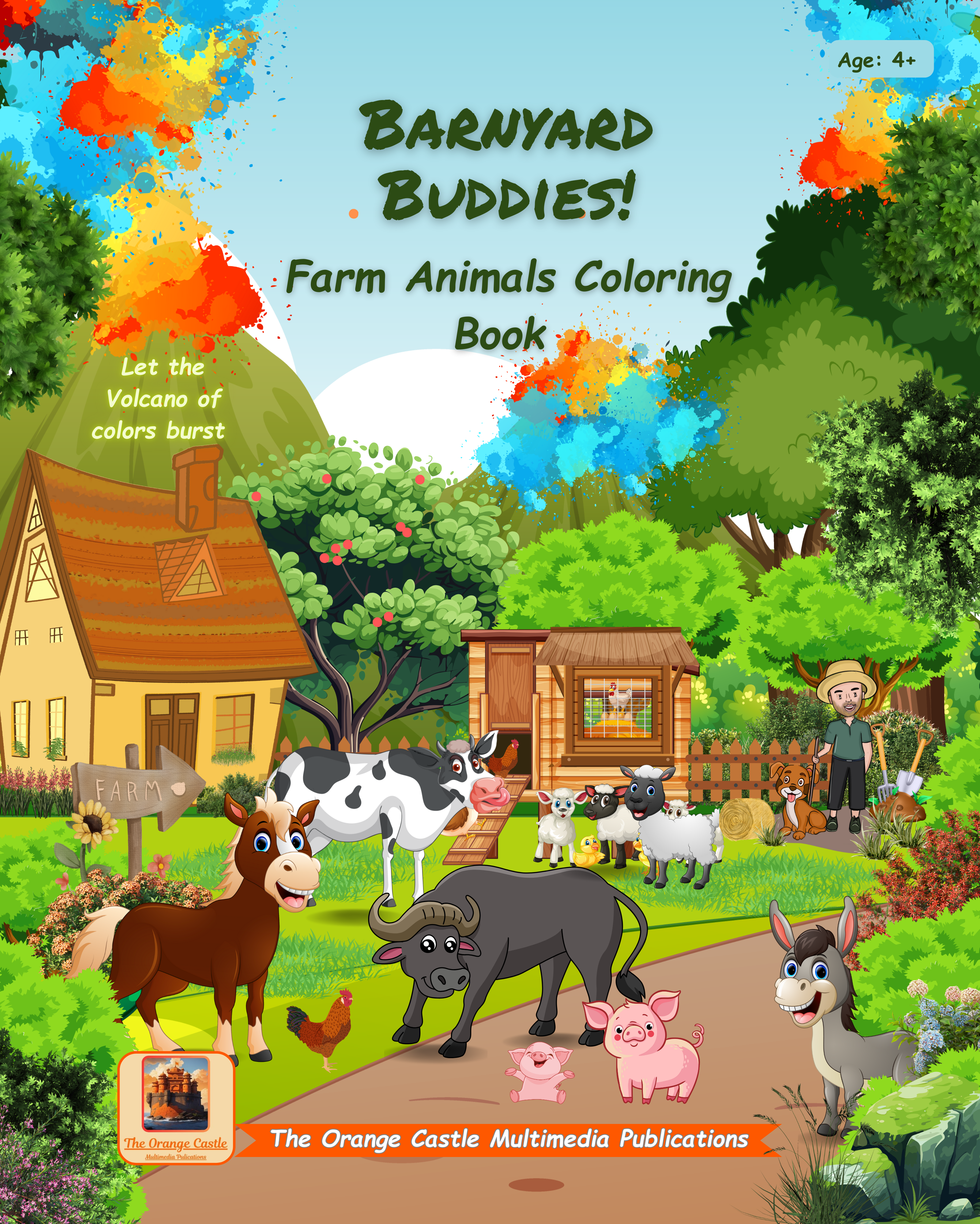 Barnyard Buddies! Farm Animals Coloring Book 