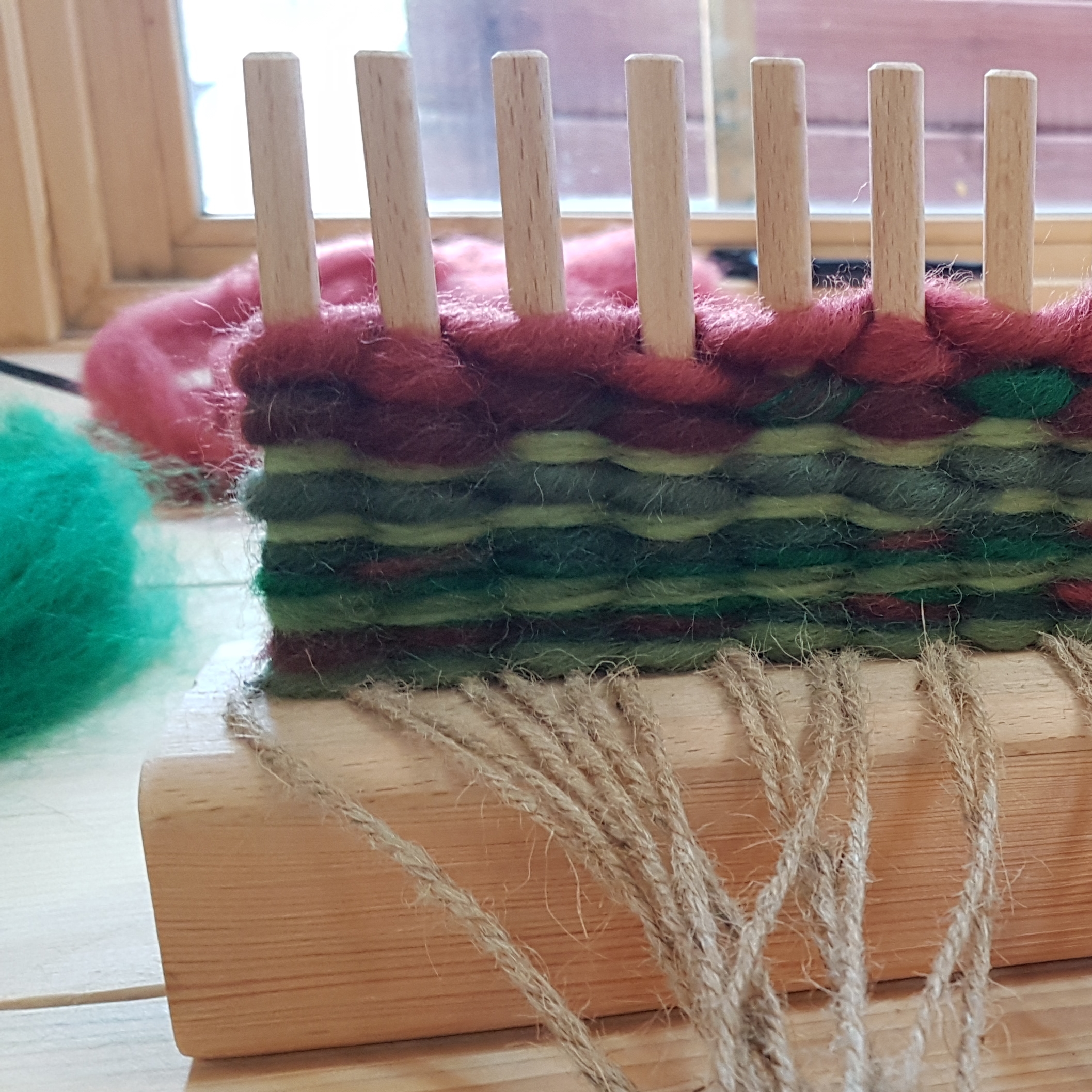 Try your hand at "Peg Loom"