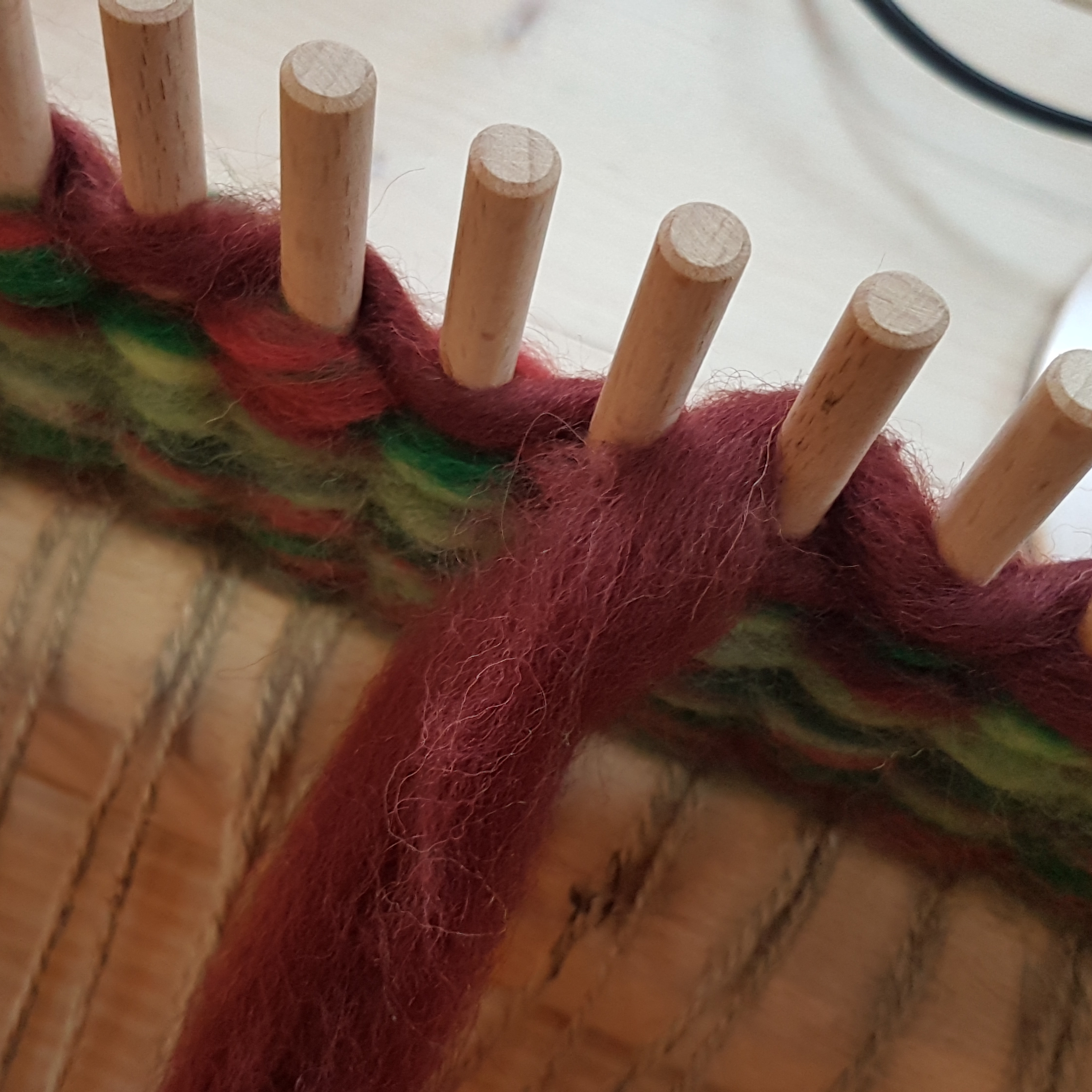 Try your hand at "Peg Loom"