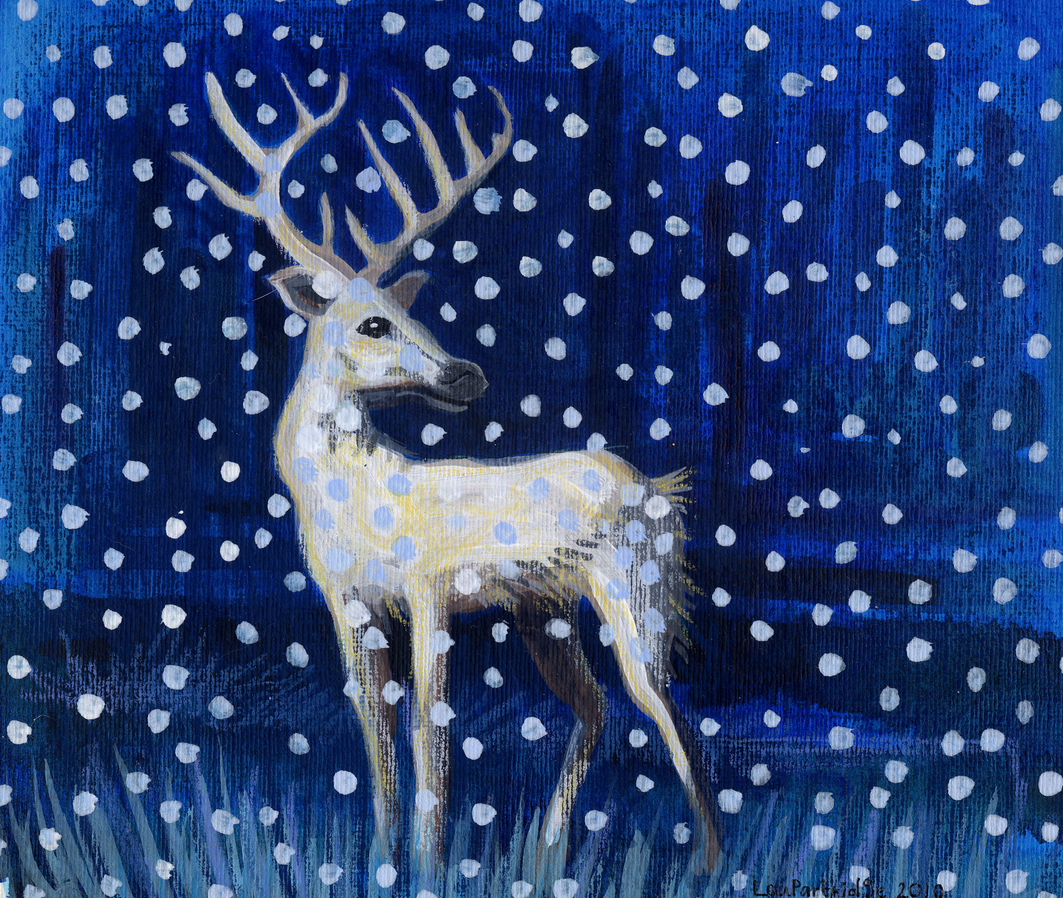Stag in the Snow