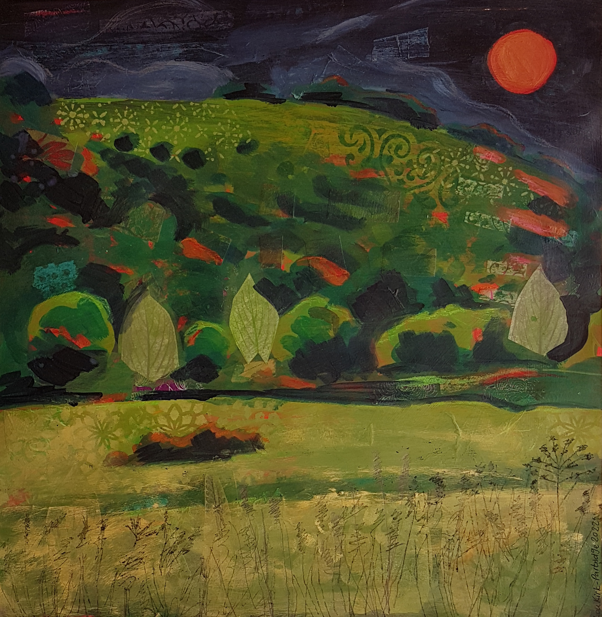 Blood Moon Rises Over Chanctonbury Ring