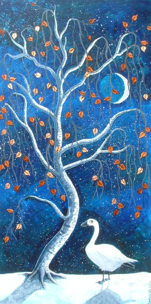 Silver Birch Greeting Card