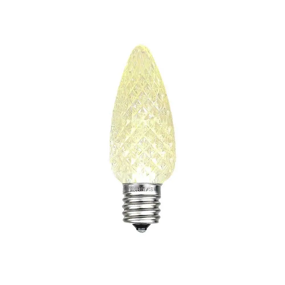 Faceted C9 Christmas Light Replacement LED Bulbs