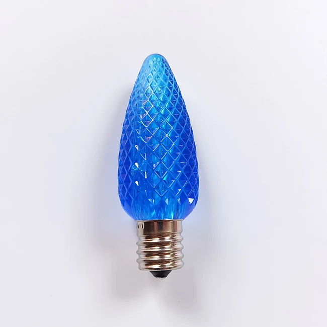 Faceted C9 Christmas Light Replacement LED Bulbs