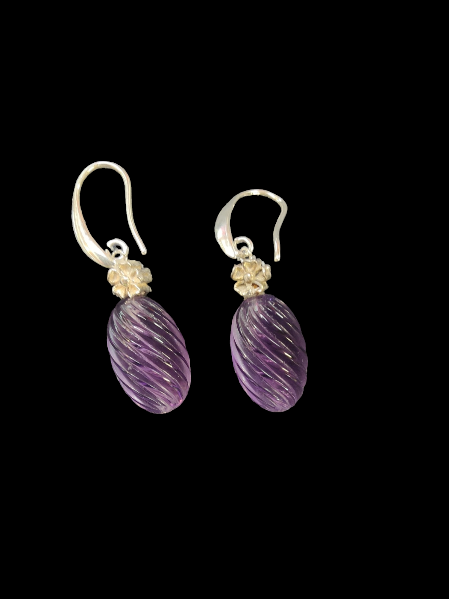 Amethyst Twist earrings