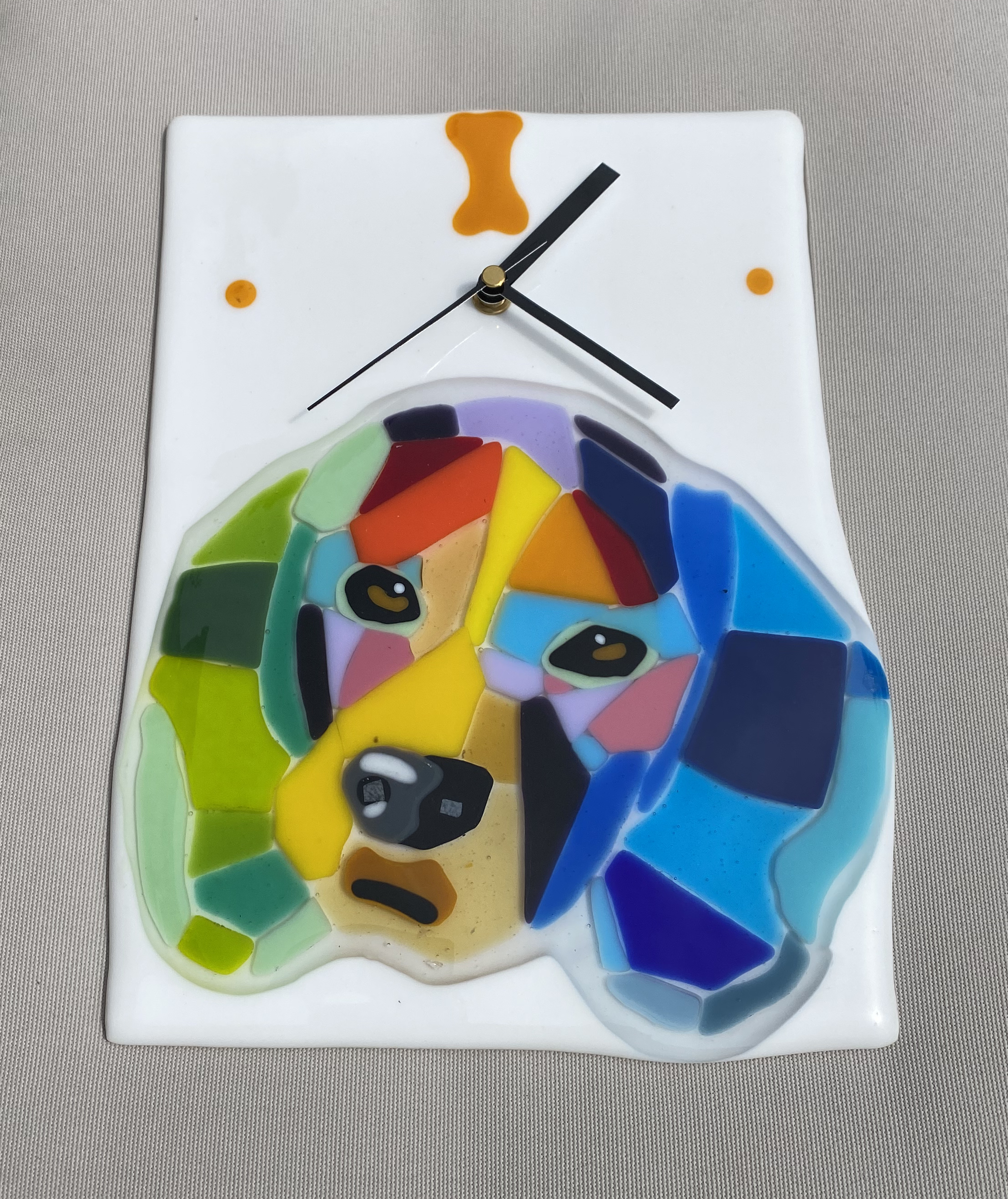 SALE Pop Art Dog Wall Clock
