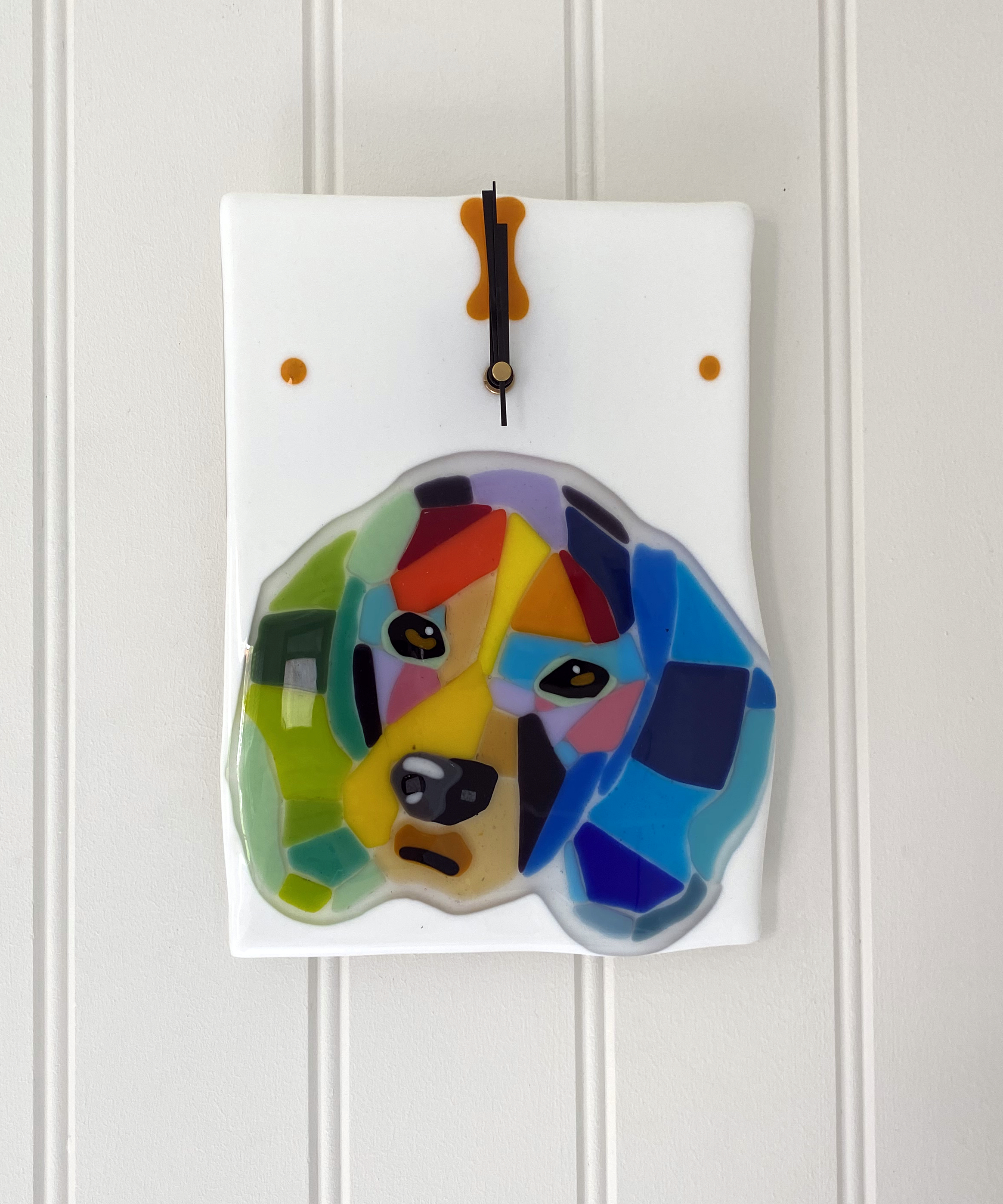 SALE Pop Art Dog Wall Clock