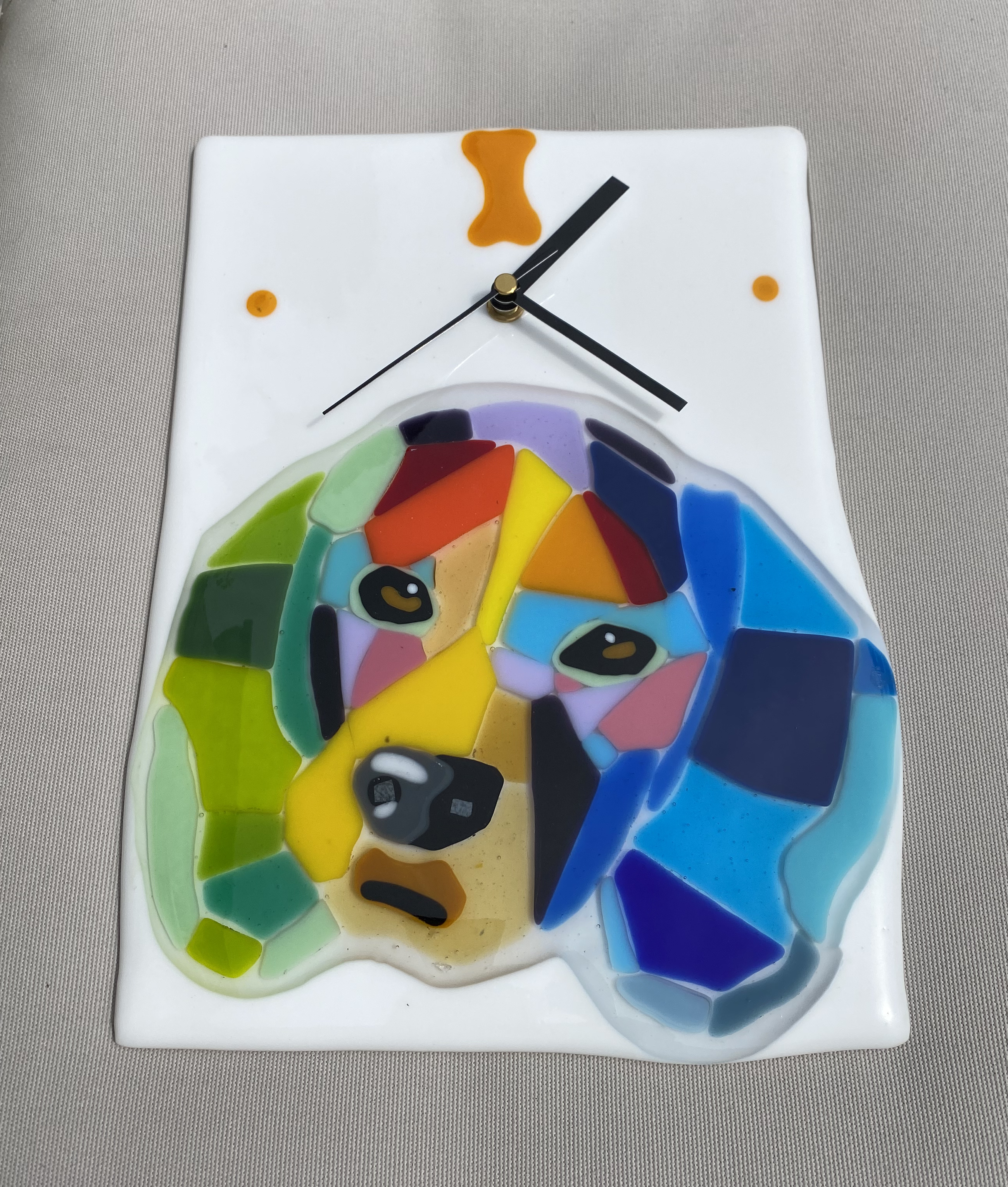 SALE Pop Art Dog Wall Clock