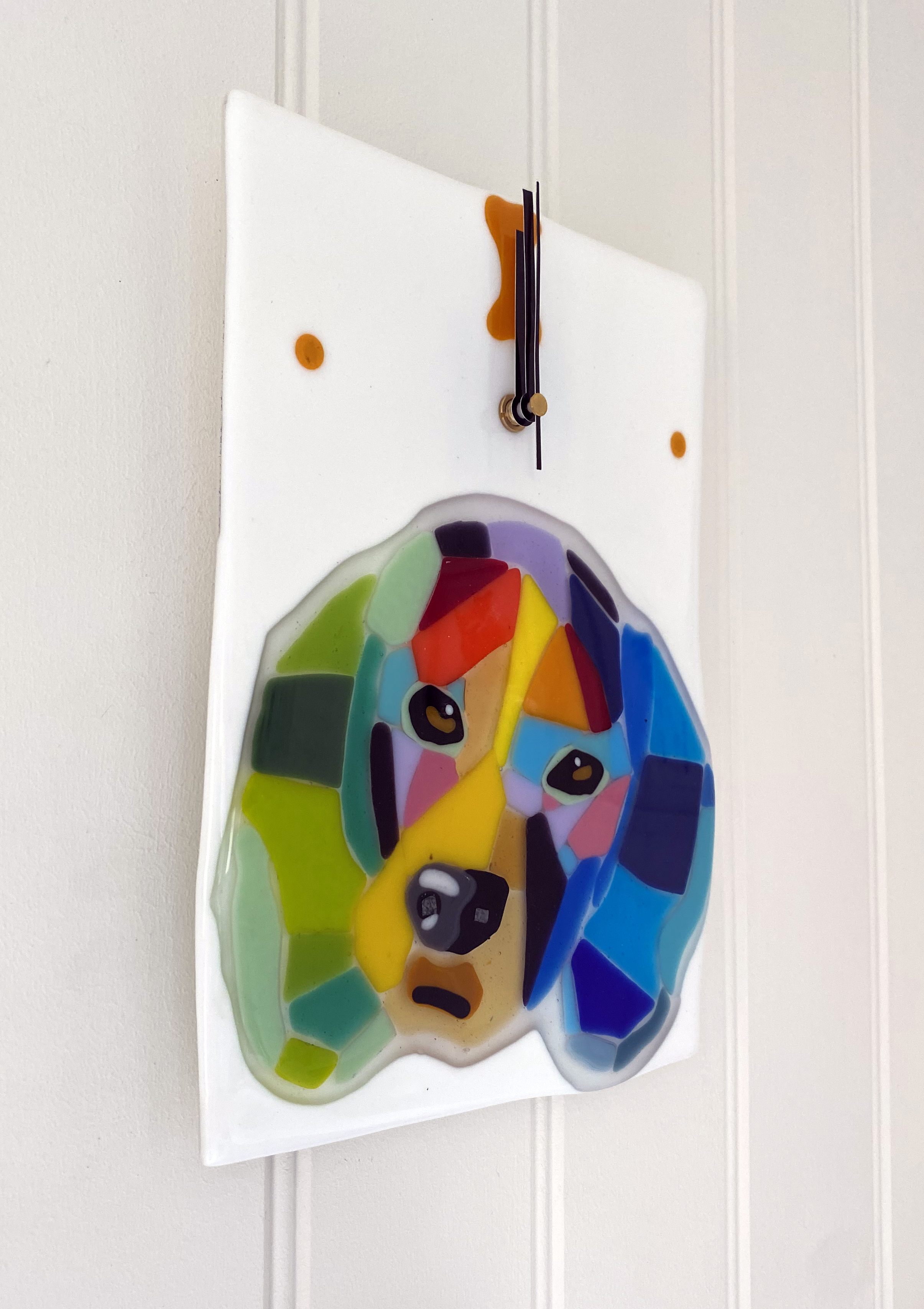 SALE Pop Art Dog Wall Clock