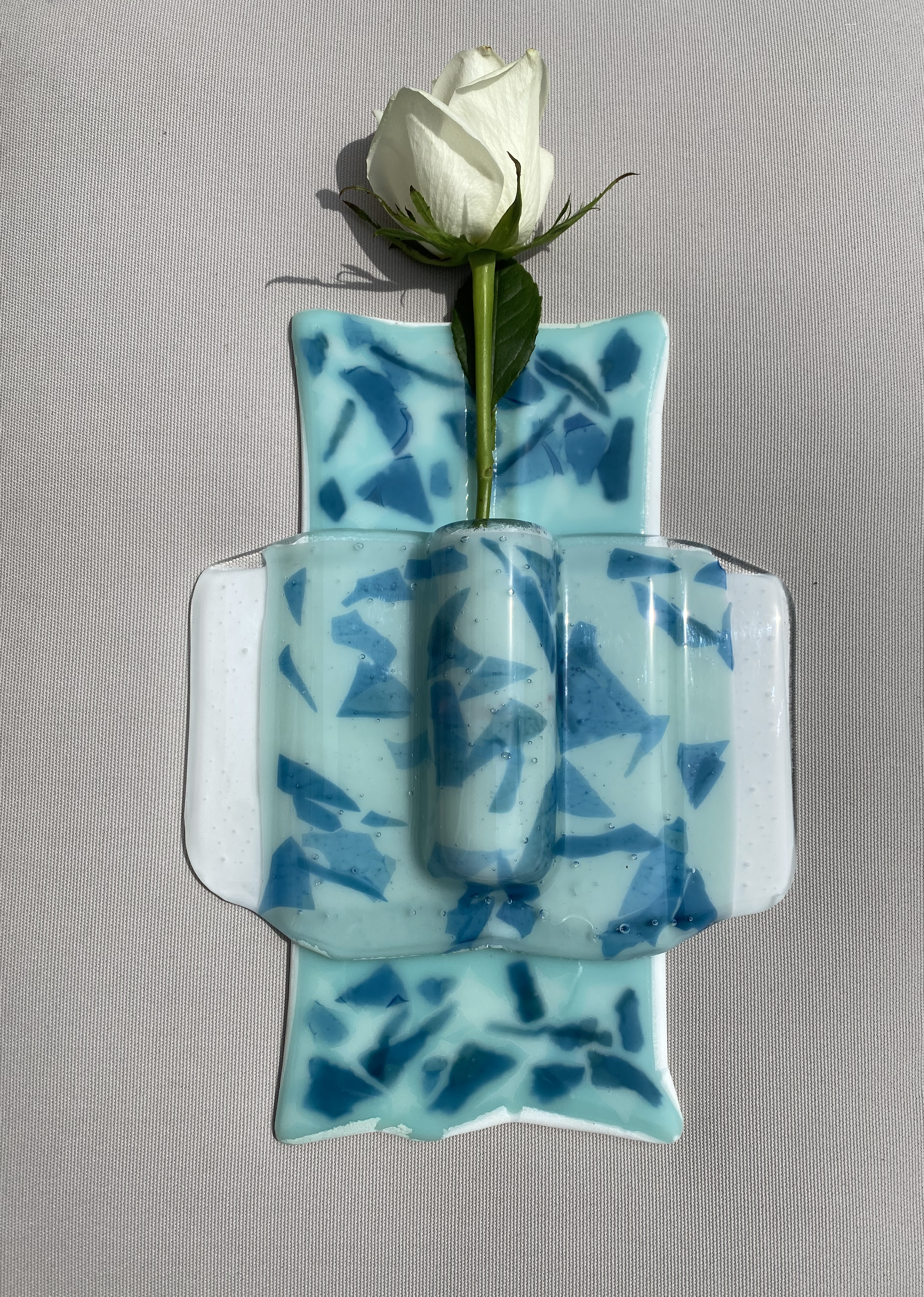 SALE Aqua Wall Vase