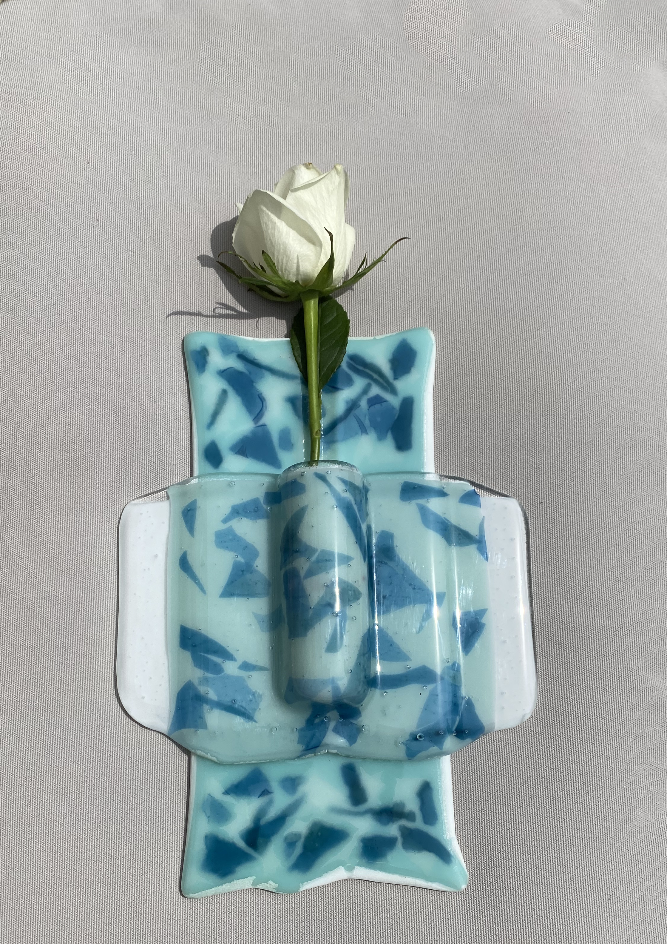 SALE Aqua Wall Vase