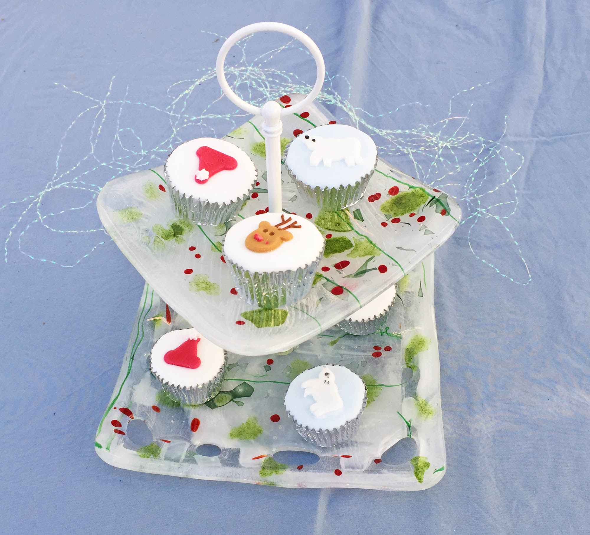SALE Winter Bon Bon Mini Cake Stand