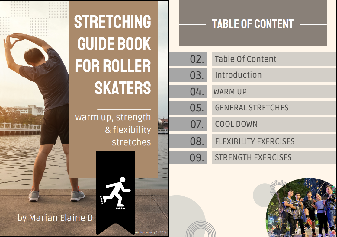 Stretching Guide Book for Roller Skaters & Inline Skaters