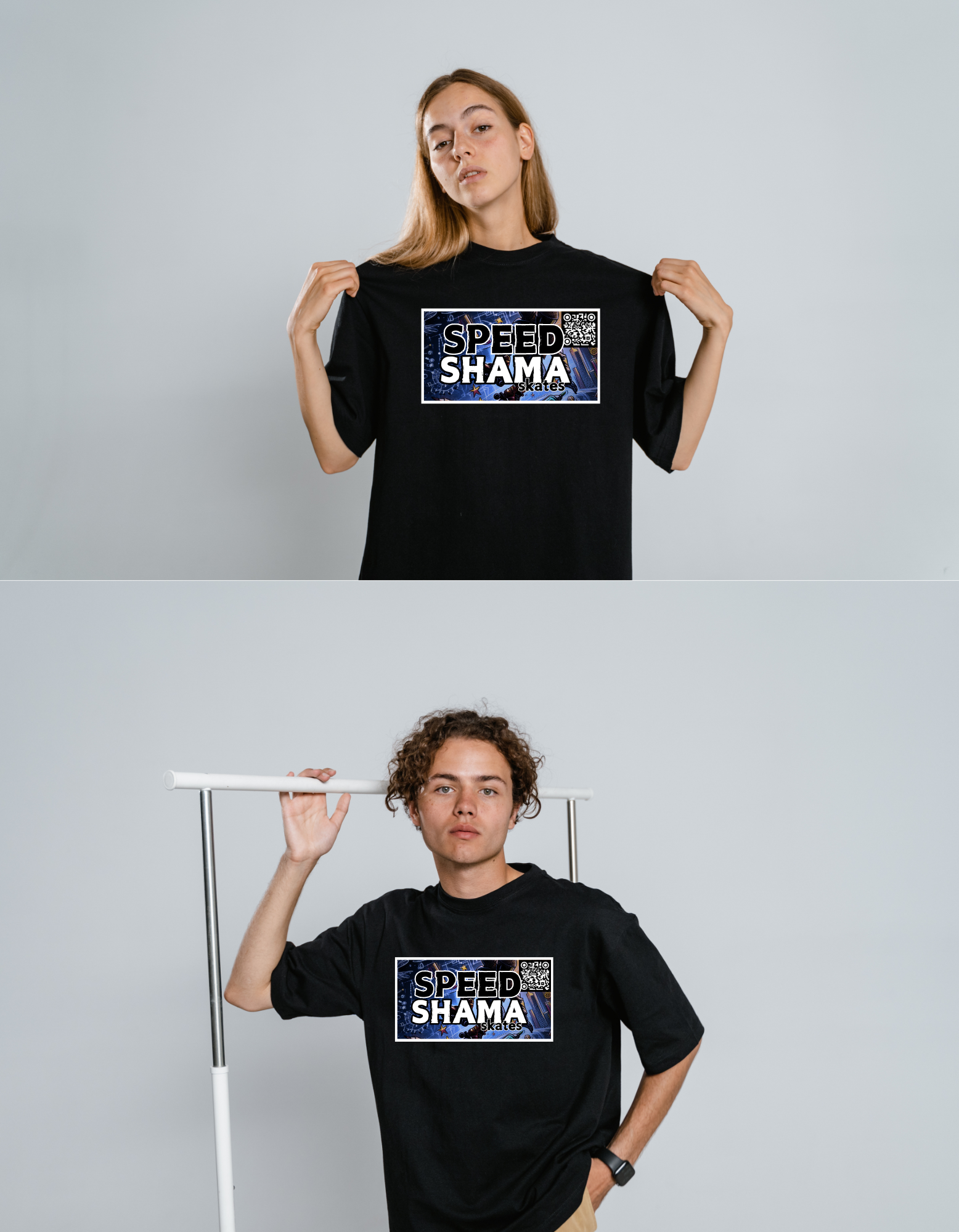 SpeedShama Skates Retro Printed T-Shirt (UNISEX)