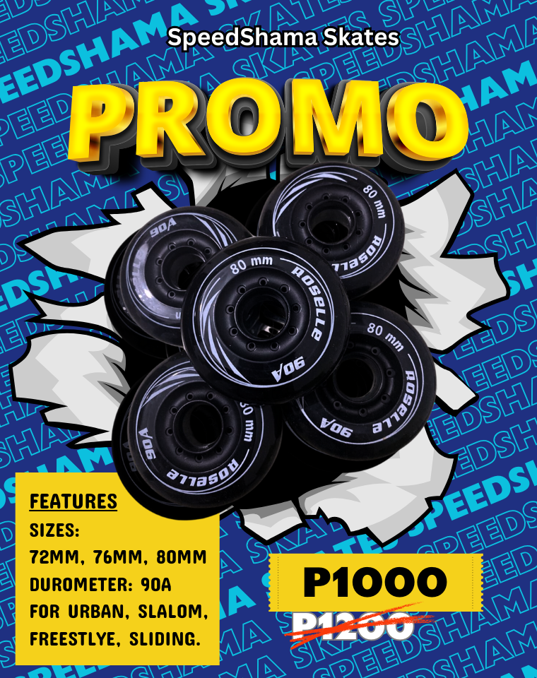 ROSELLE FREESKATE WHEELS 90A