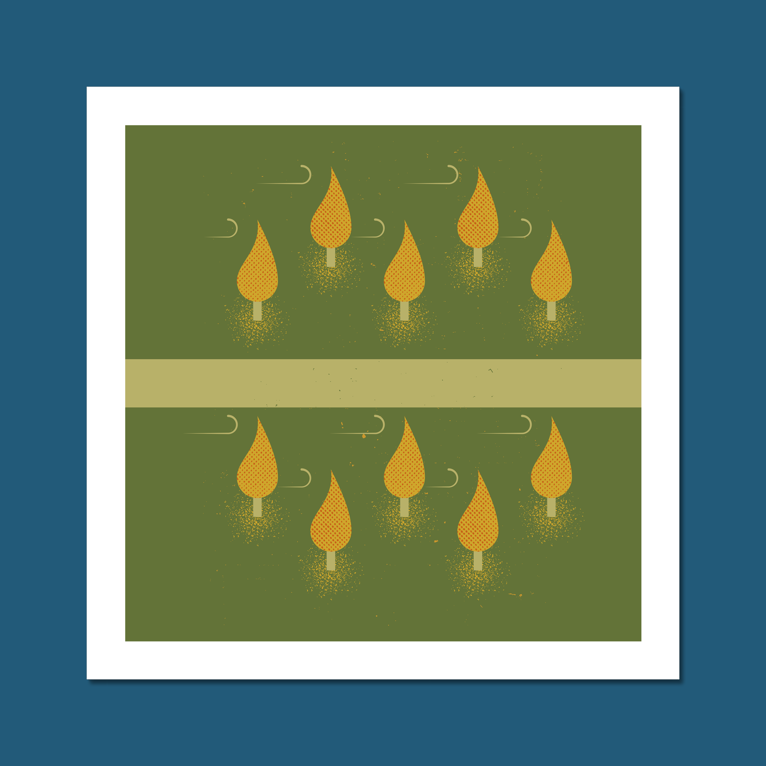 Windy Autumn Art Print