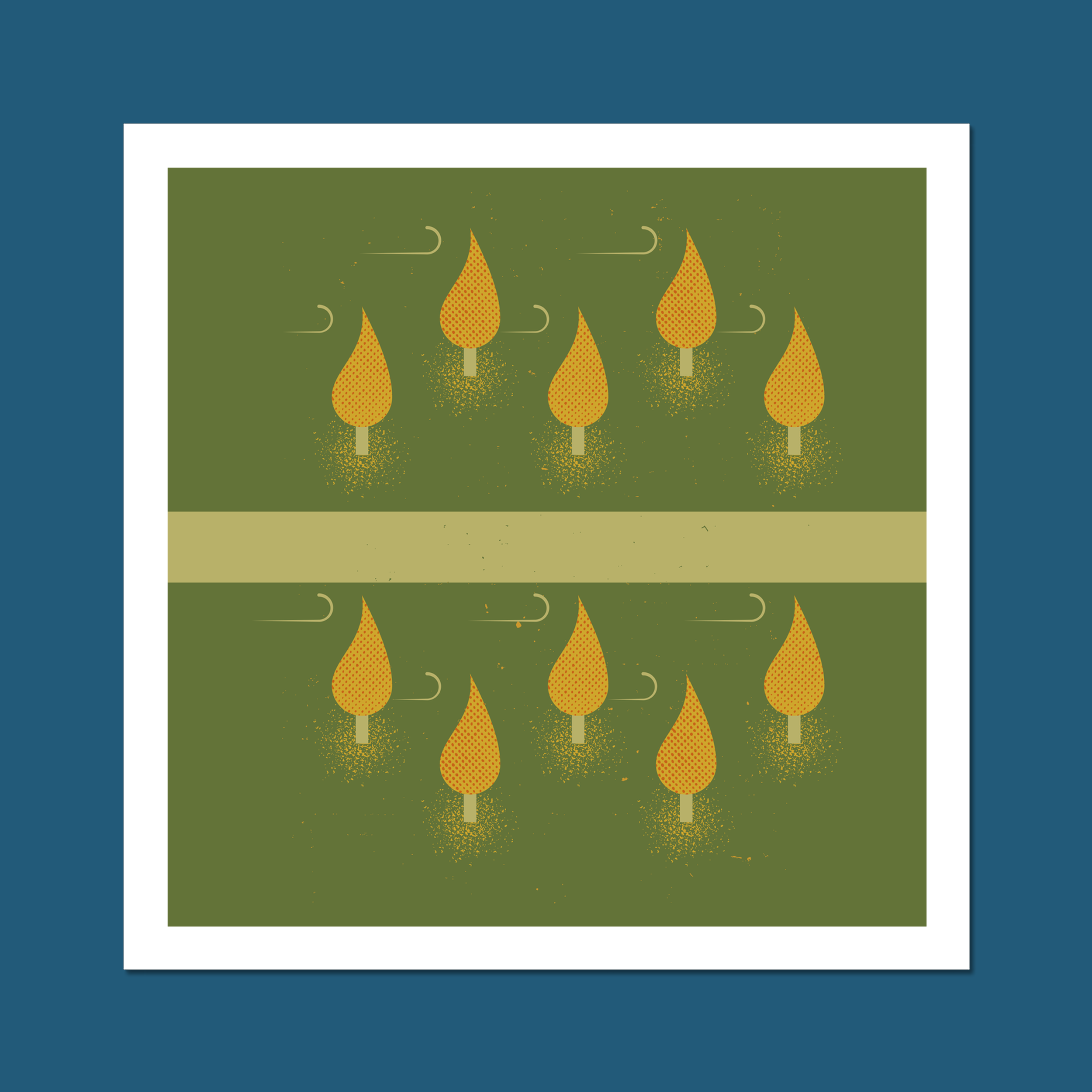 Windy Autumn Art Print