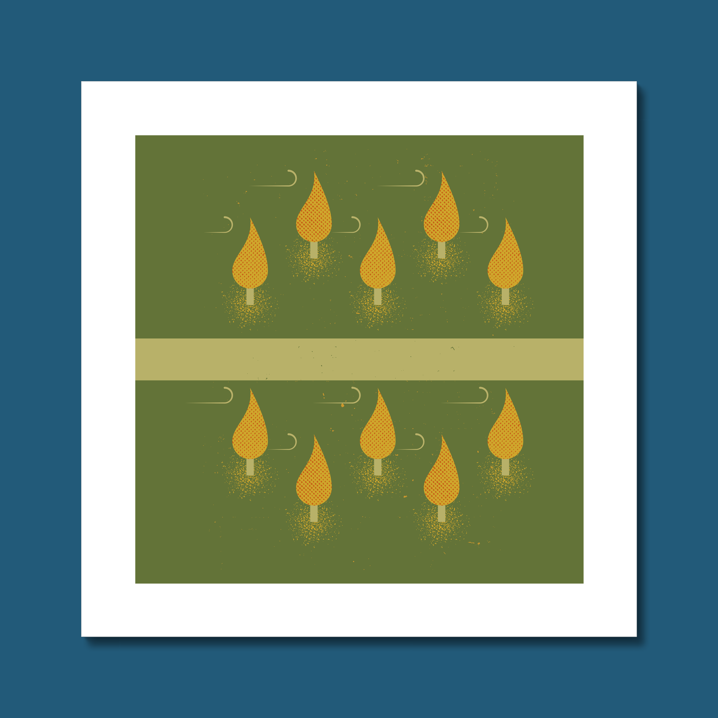 Windy Autumn Art Print