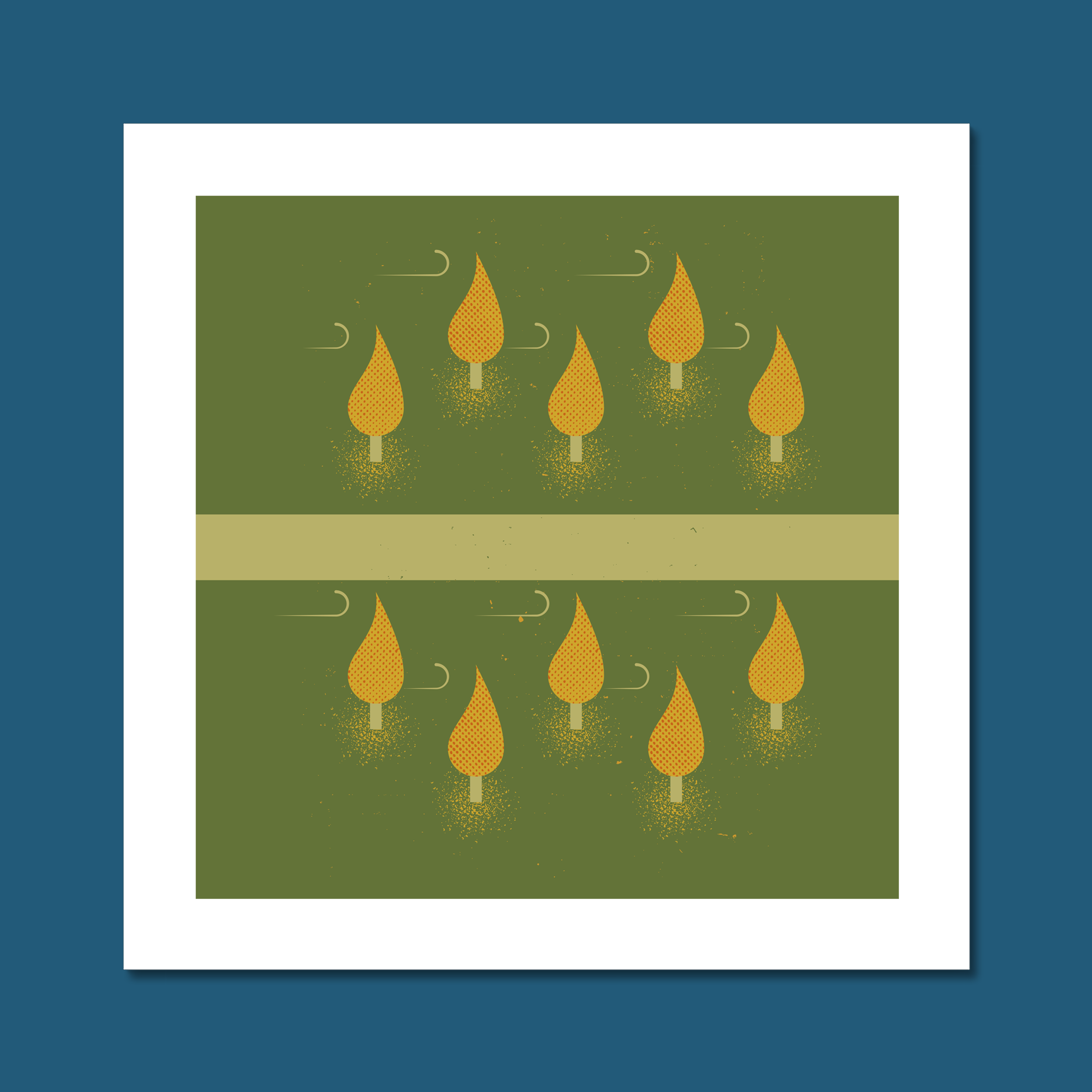 Windy Autumn Art Print