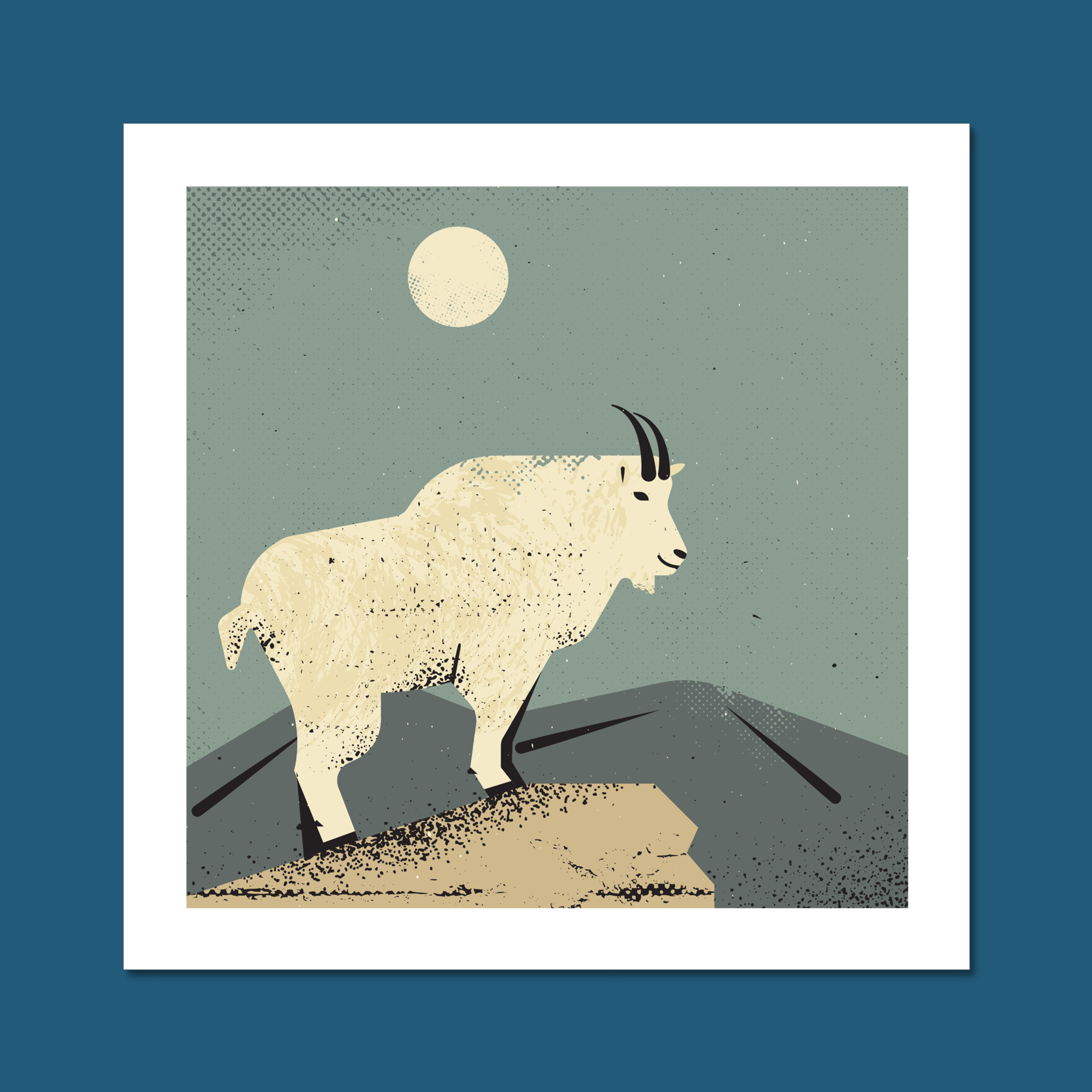 Mountain Goat Art Print