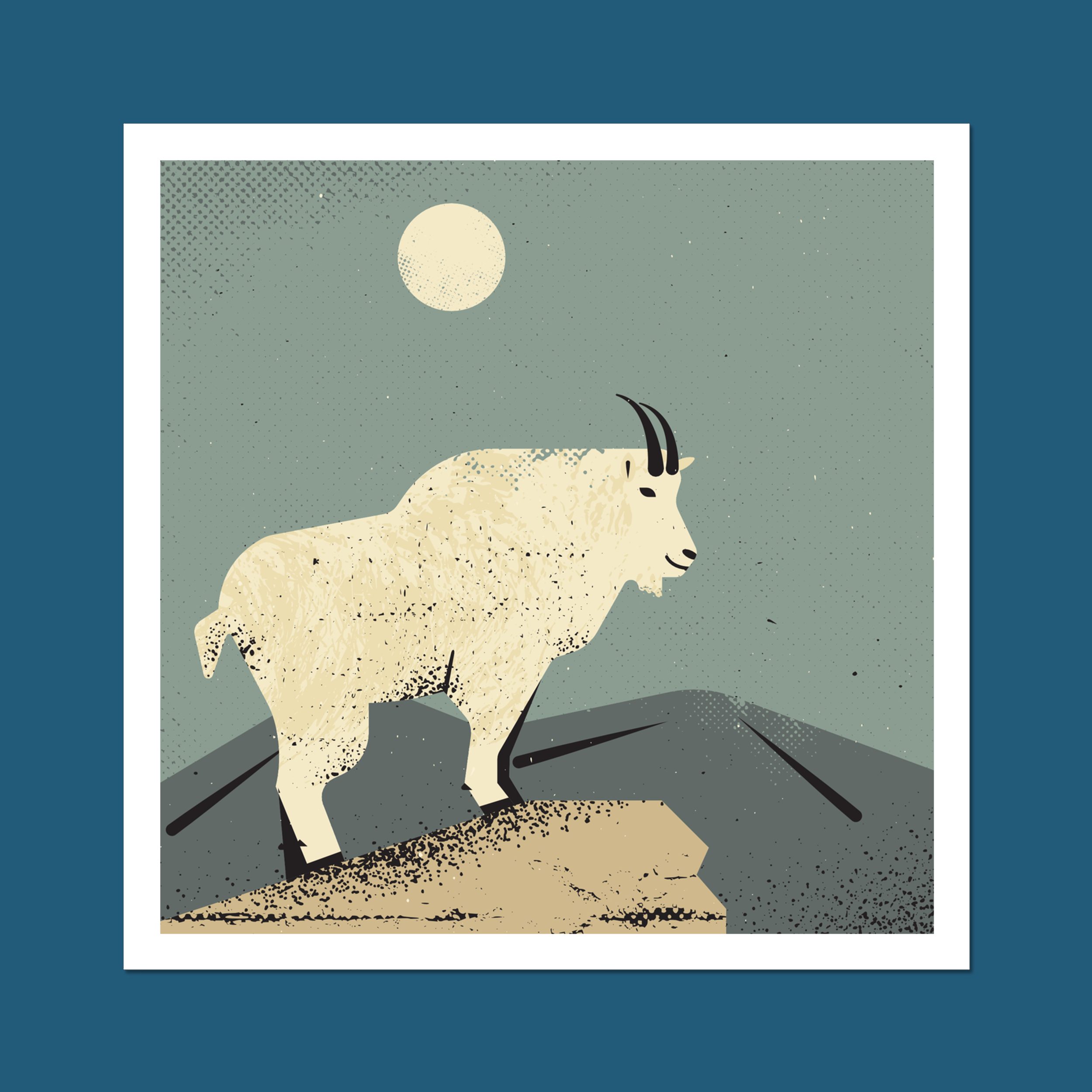 Mountain Goat Art Print