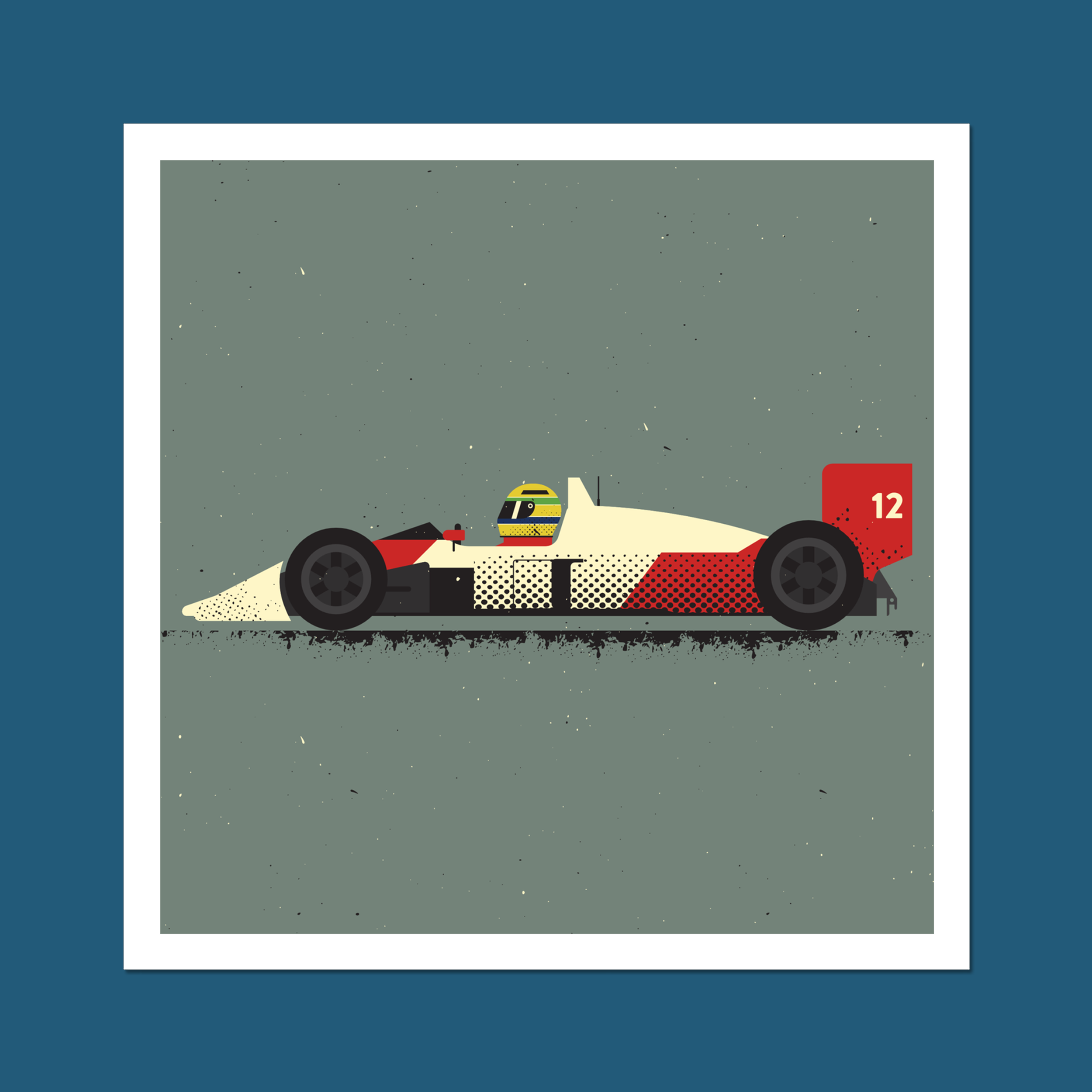 Ayrton Senna Art Print