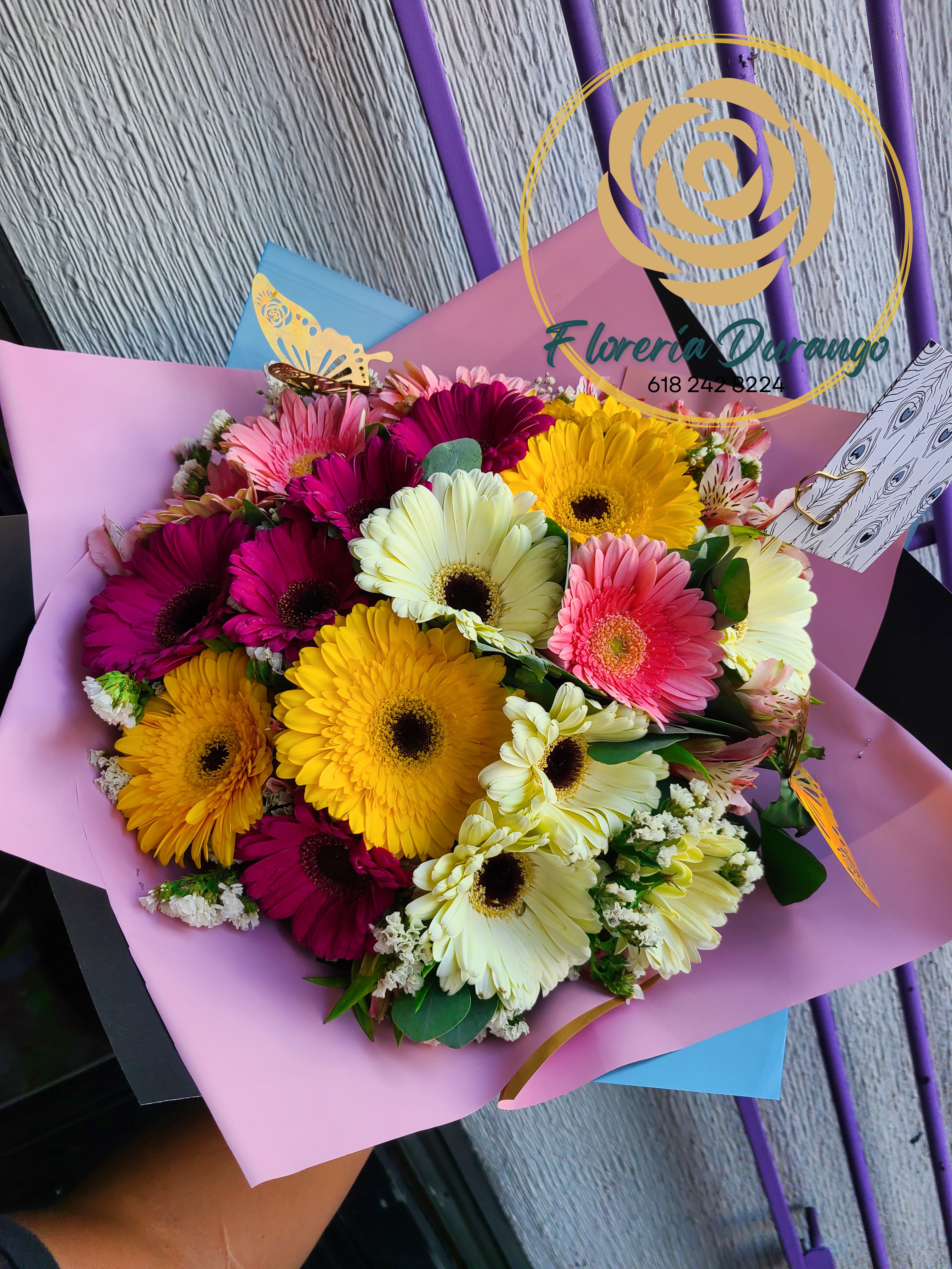 18 gerberas colors
