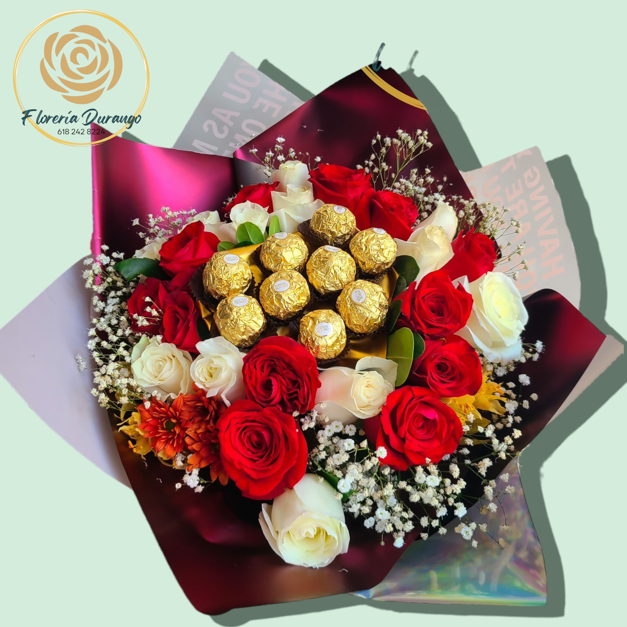 24 Rosas con ferrero