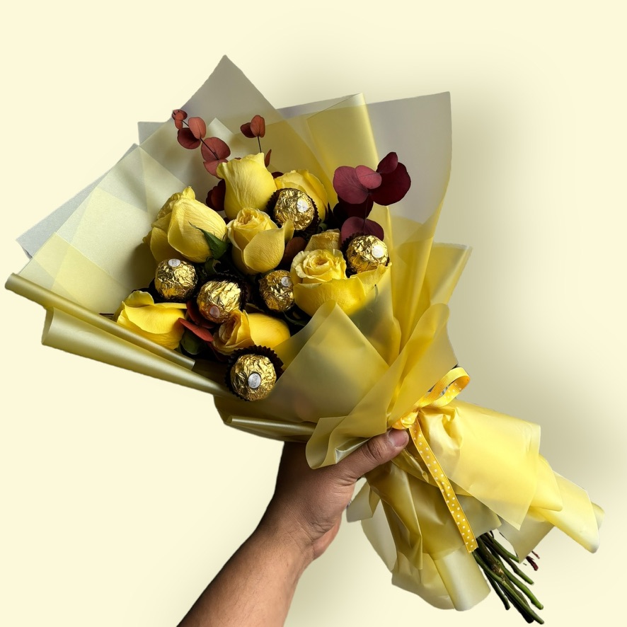 10 amarillas con ferrero