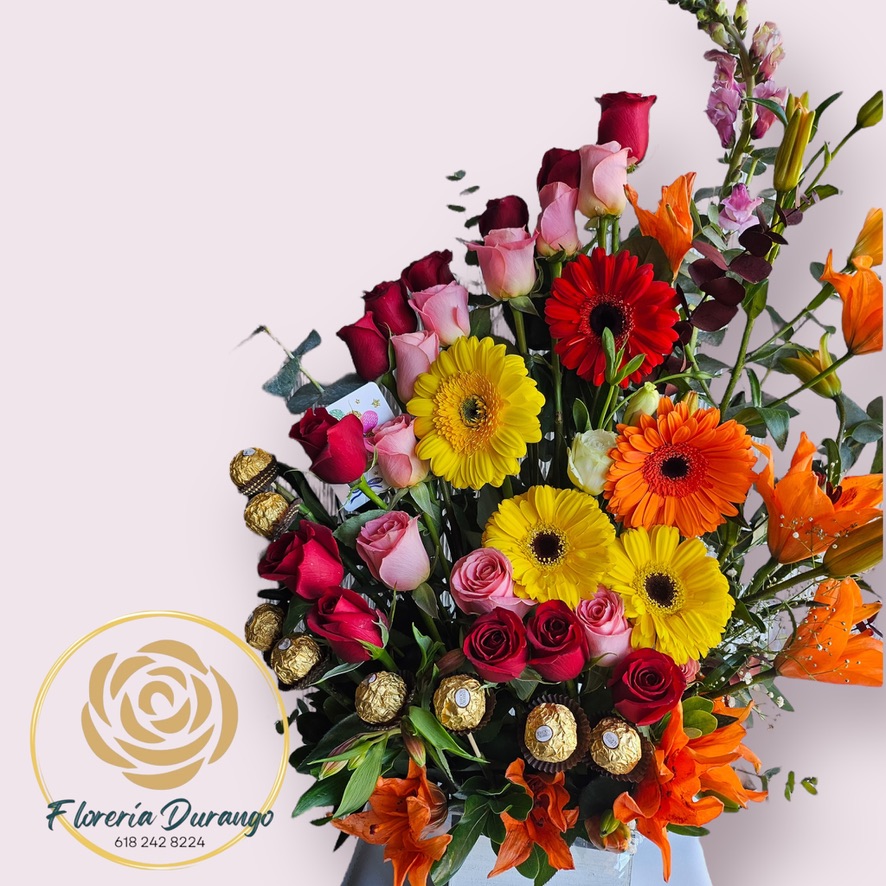 Arreglo en base con ferrero