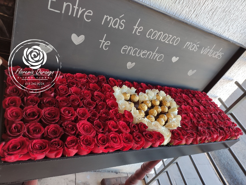 Caja 180 rosas