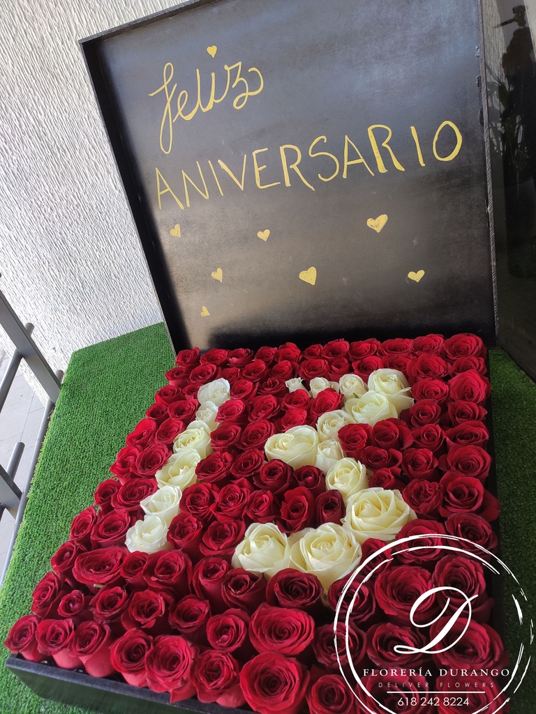 Caja de 100 rosas