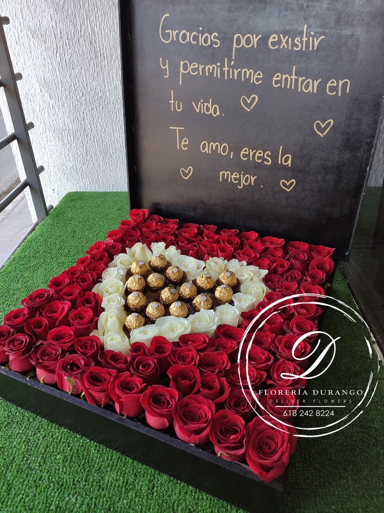 Caja de 100 rosas