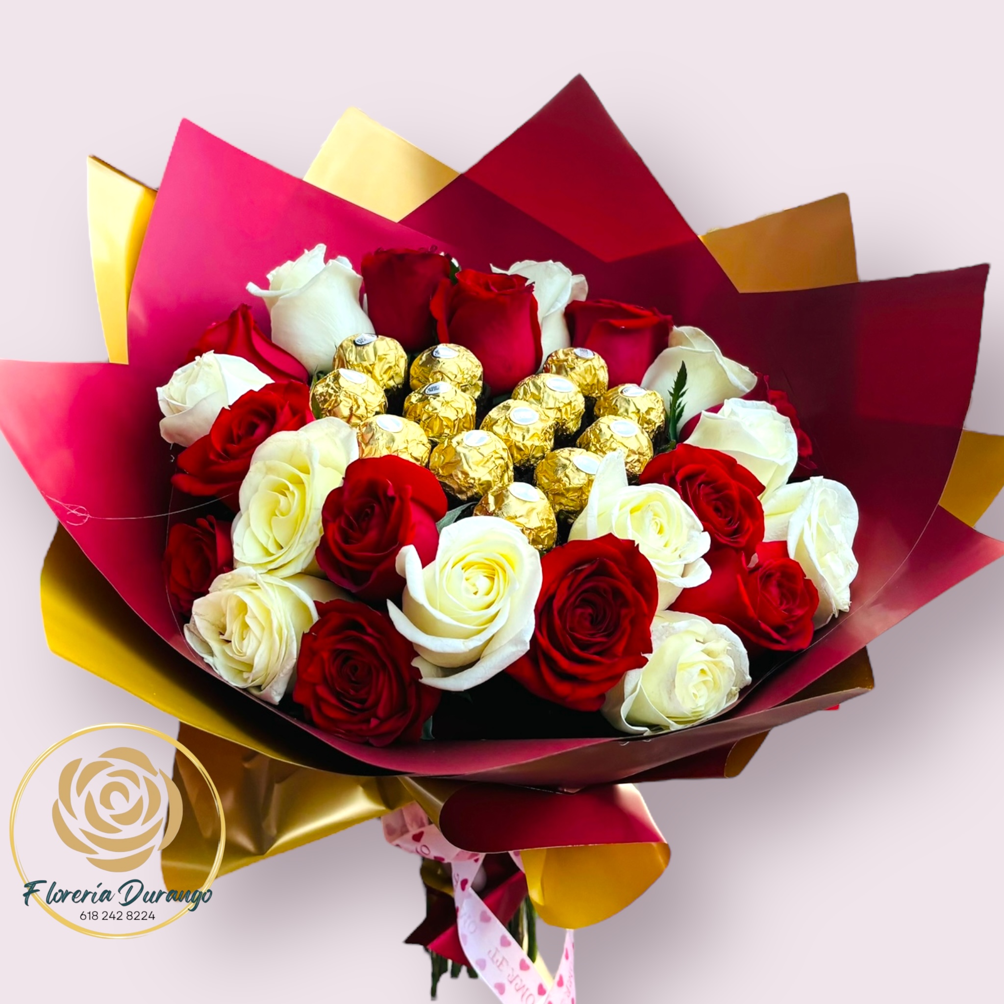 24 Rosas con ferrero