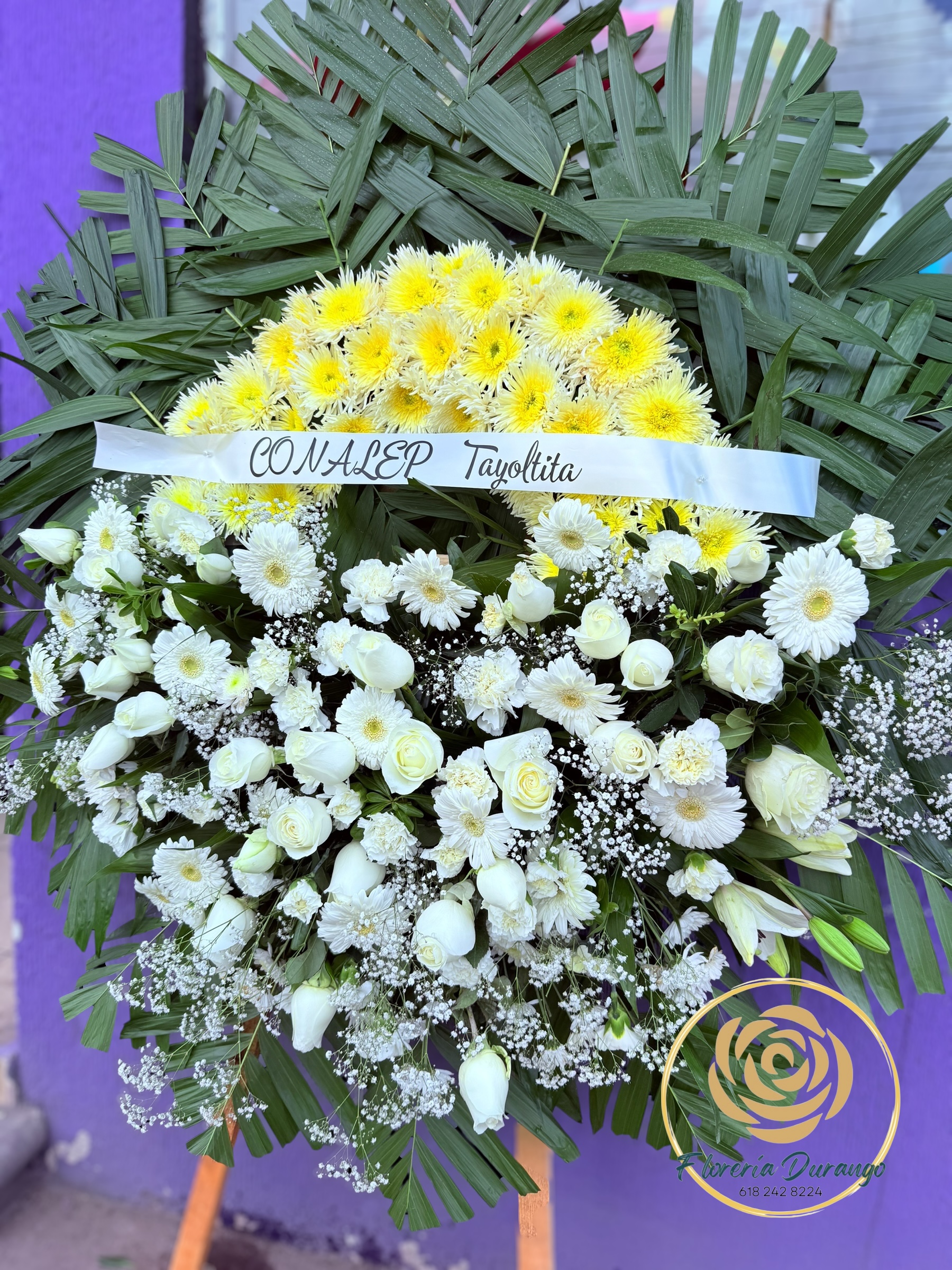 Arreglo floral funerario