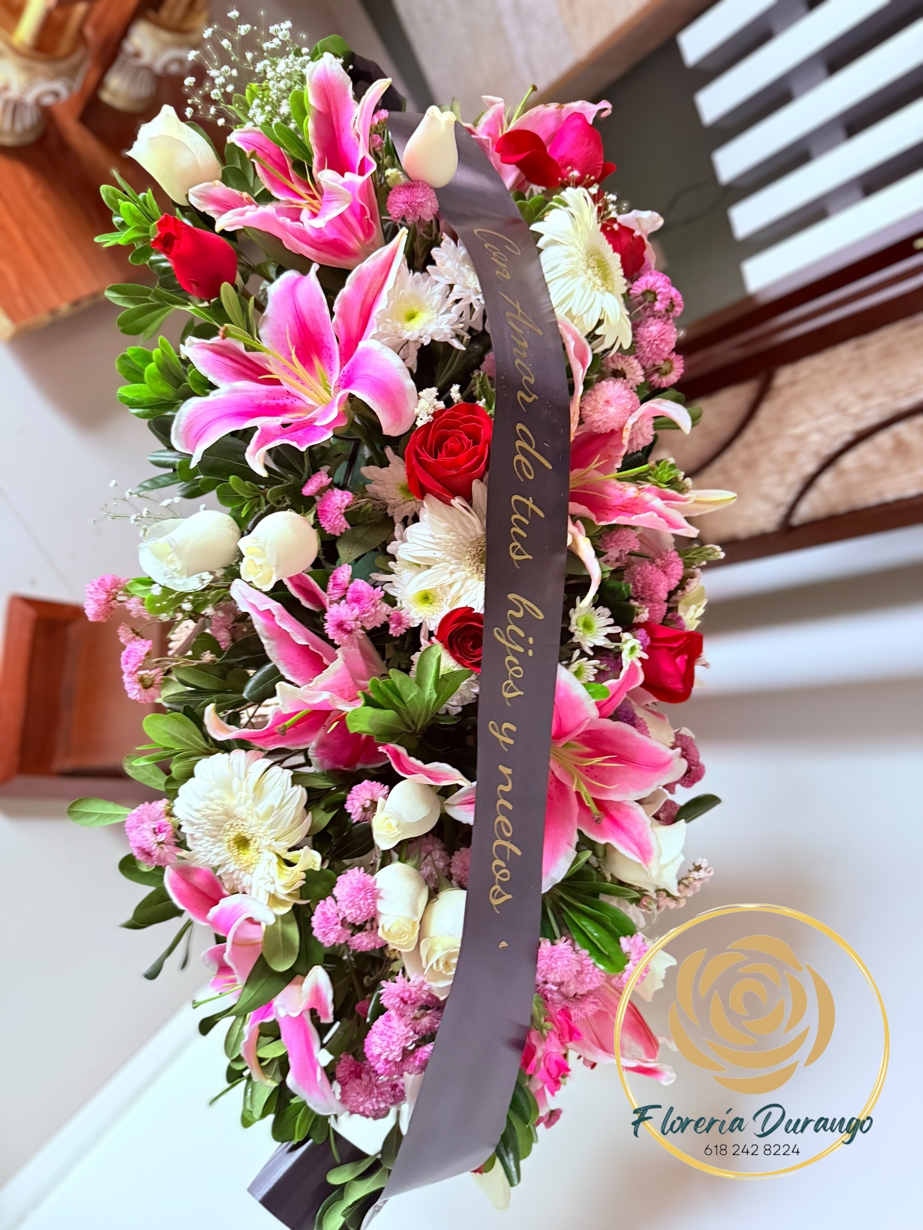 Arreglo floral funerario