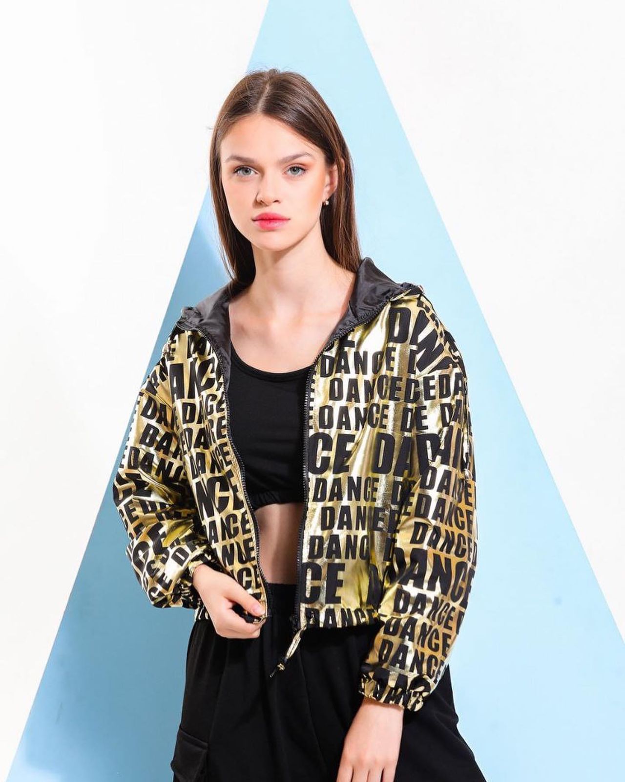 Dance Print Hooded Jacket