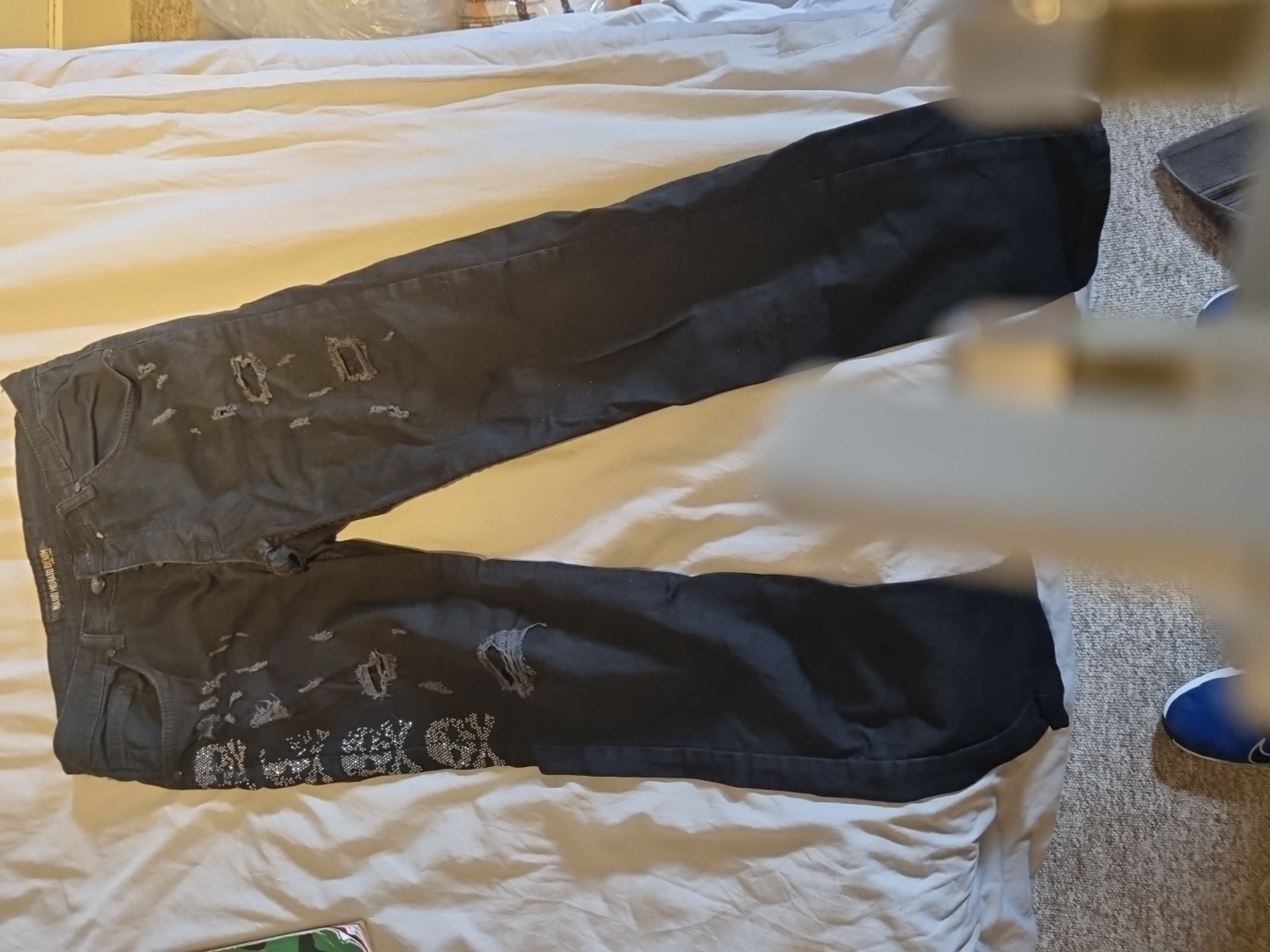 Mario Morato Jeans Distressed Black Jeans