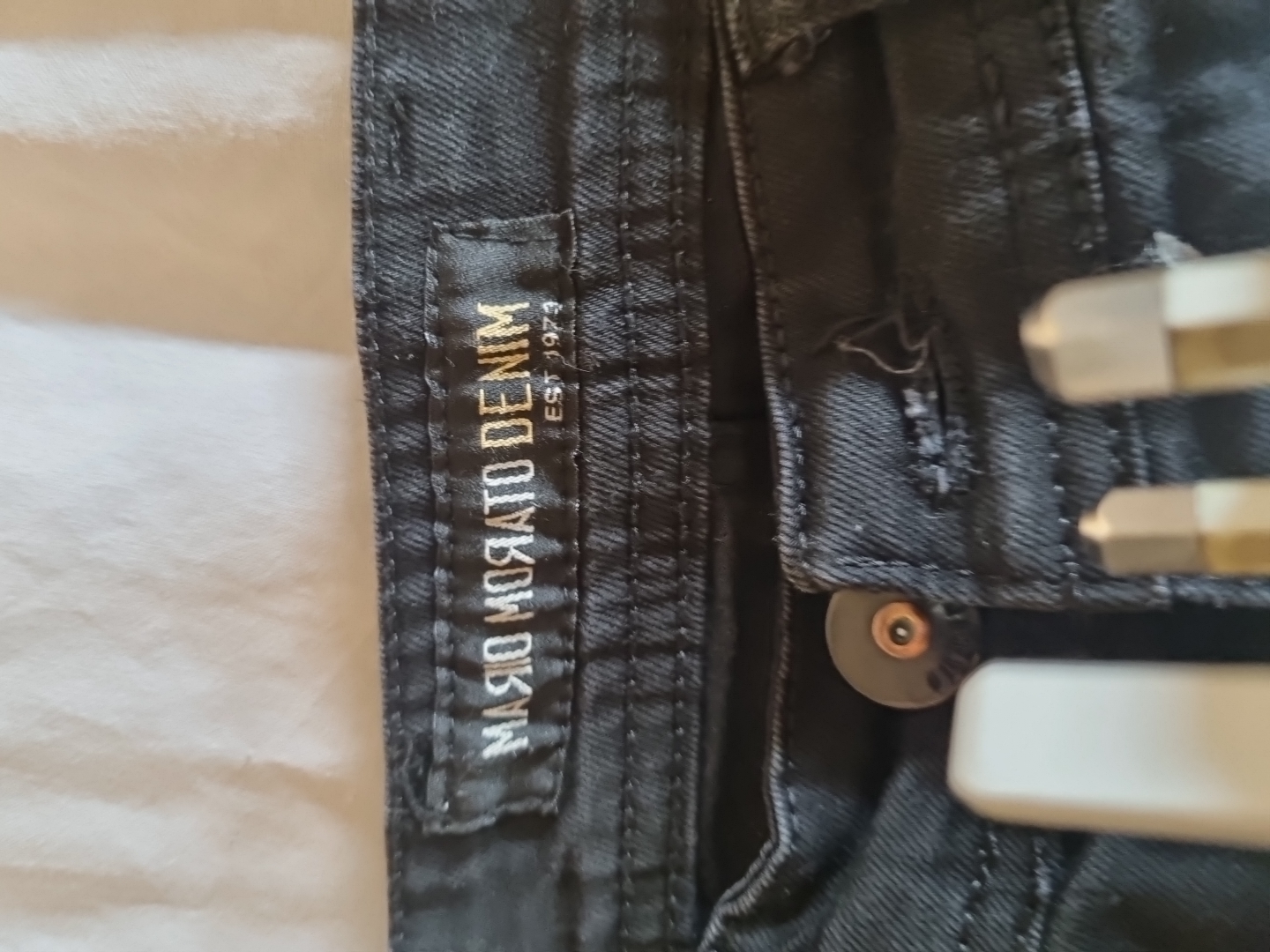 Mario Morato Jeans Distressed Black Jeans