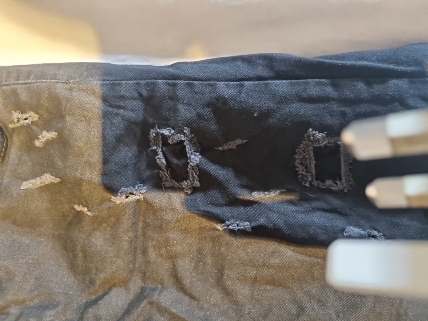 Mario Morato Jeans Distressed Black Jeans