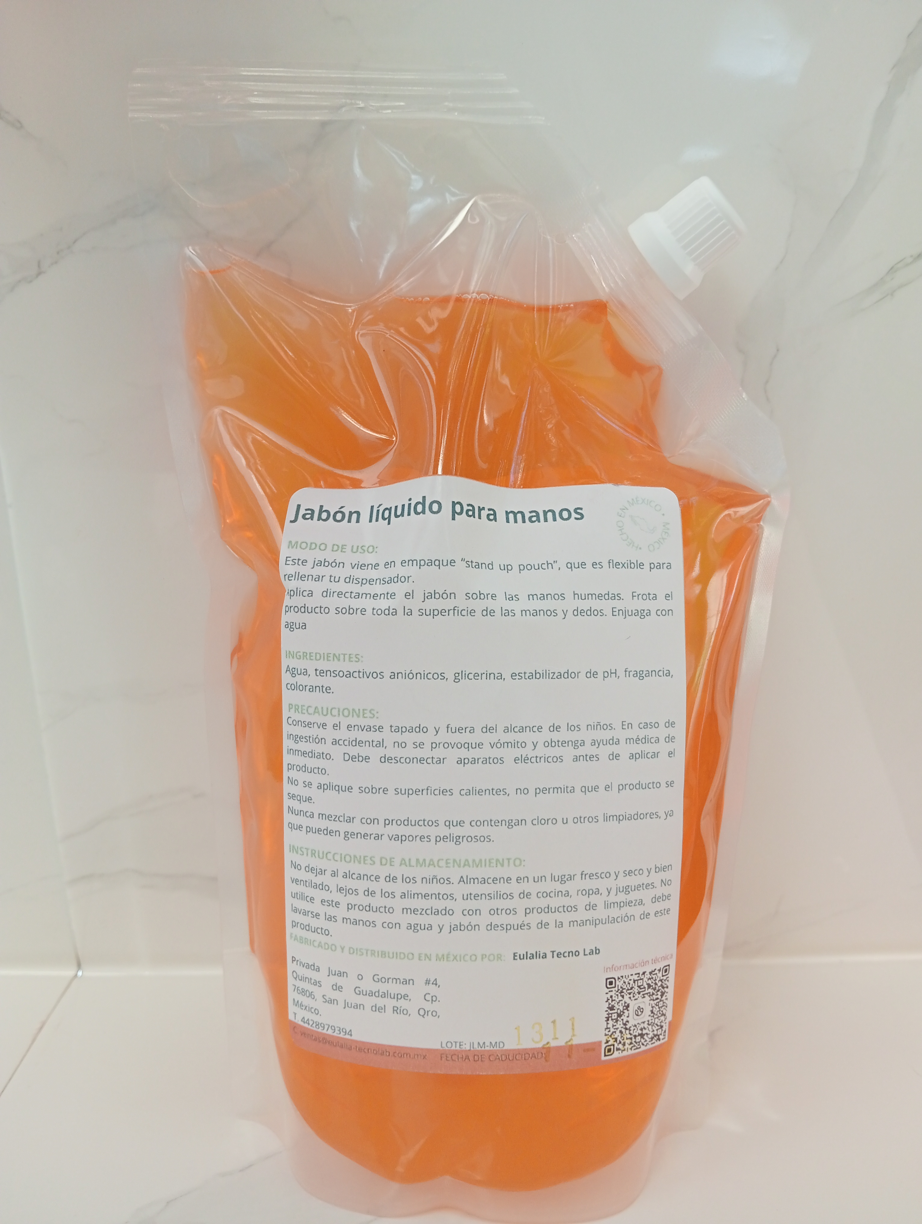 Jabón Líquido para Manos - Mandarina