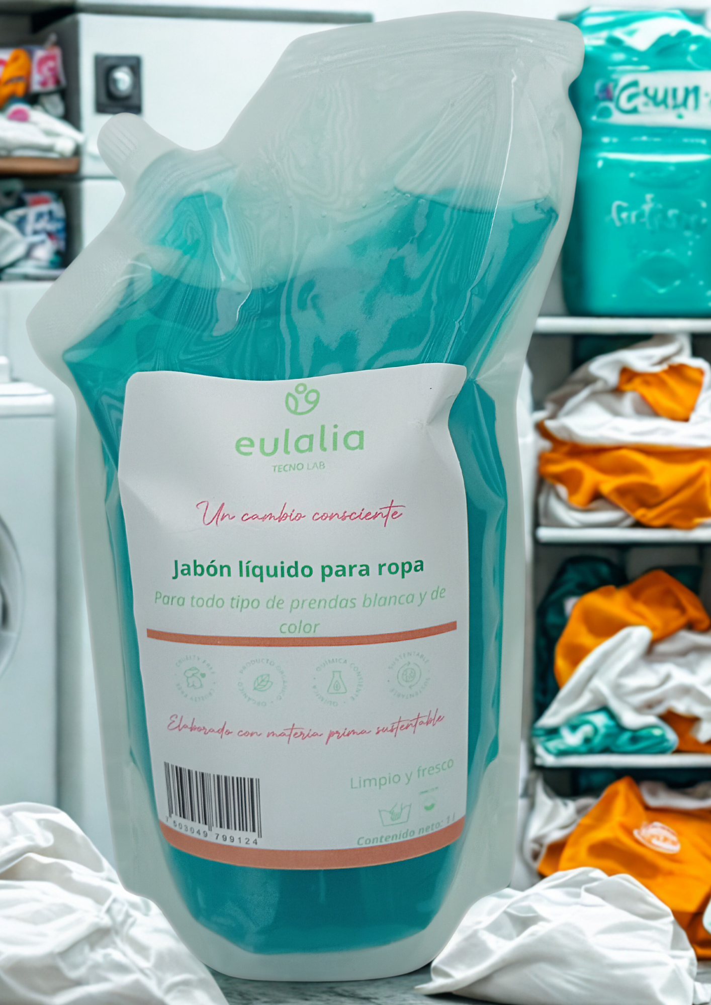Jabón Liquido para Ropa - Limpio y Fresco