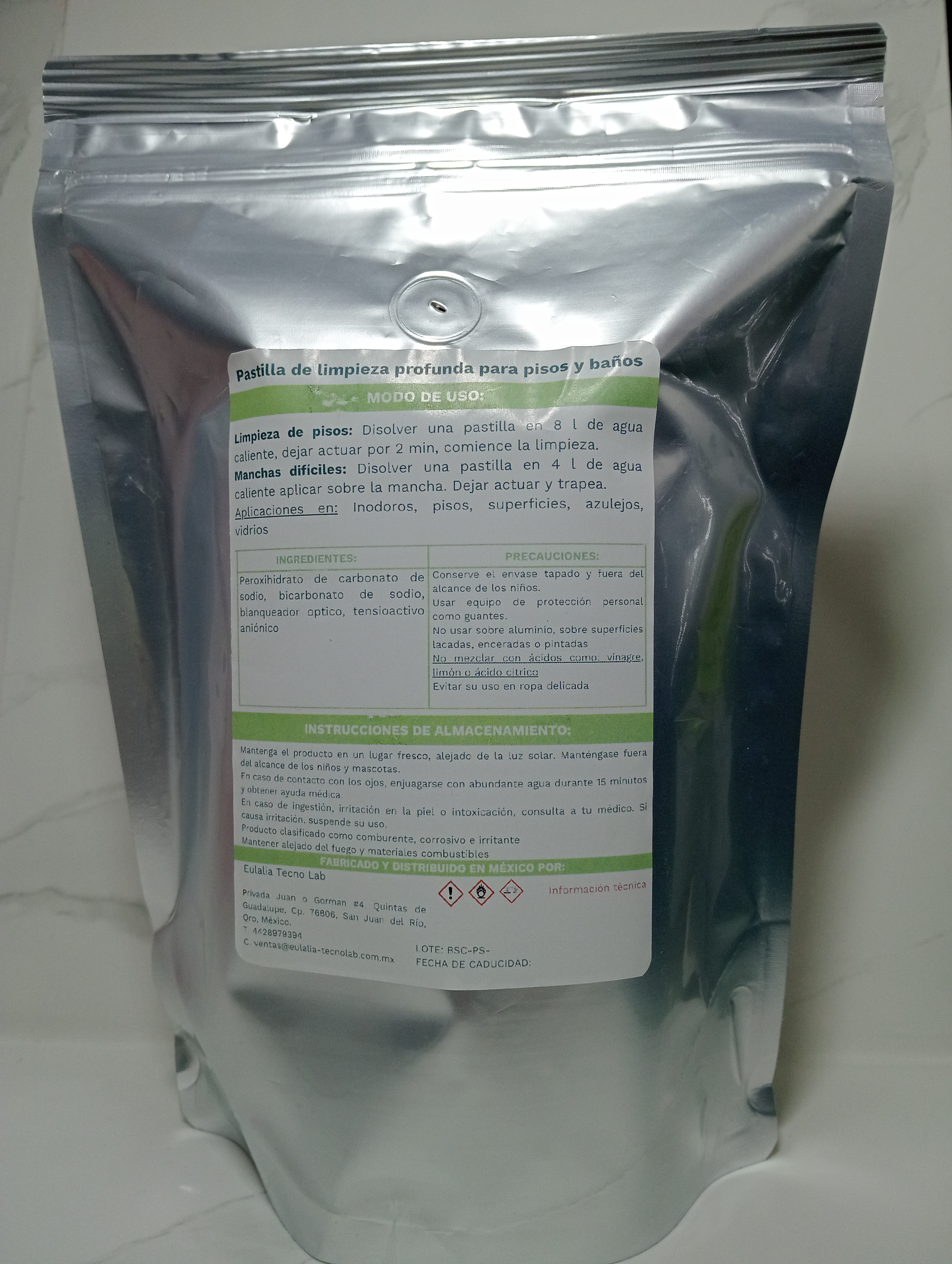 Pastilla de Limpieza Profunda para Pisos y Baños